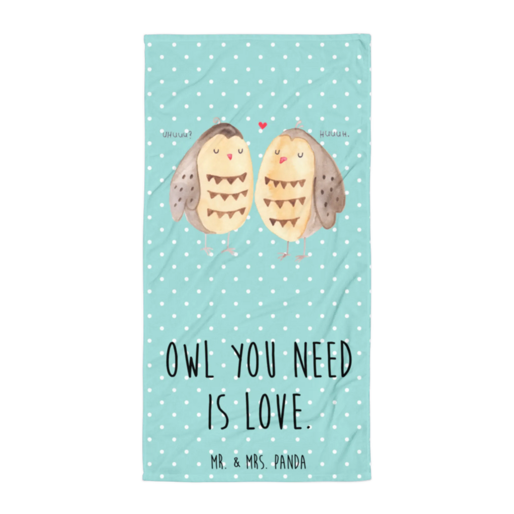 XL Badehandtuch Eulen Liebe Handtuch, Badetuch, Duschtuch, Strandtuch, Saunatuch, Eule, Eule Deko, Liebe, Hochzeit Spruch, Owl, All you need is love, Liebe Spruch, Freundin Geschenk, Freund, Wortspiel lustig