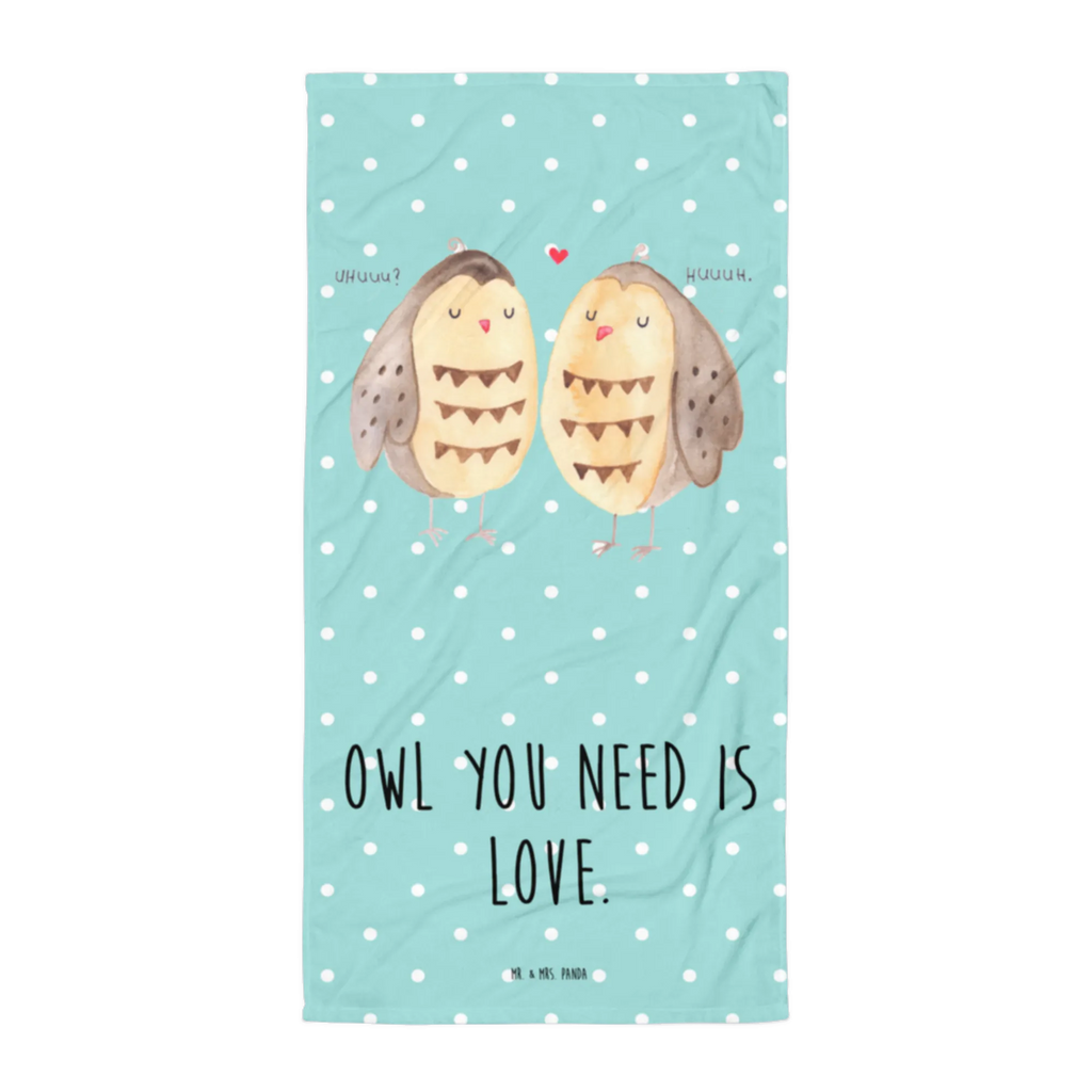 XL Badehandtuch Eulen Liebe Handtuch, Badetuch, Duschtuch, Strandtuch, Saunatuch, Eule, Eule Deko, Liebe, Hochzeit Spruch, Owl, All you need is love, Liebe Spruch, Freundin Geschenk, Freund, Wortspiel lustig