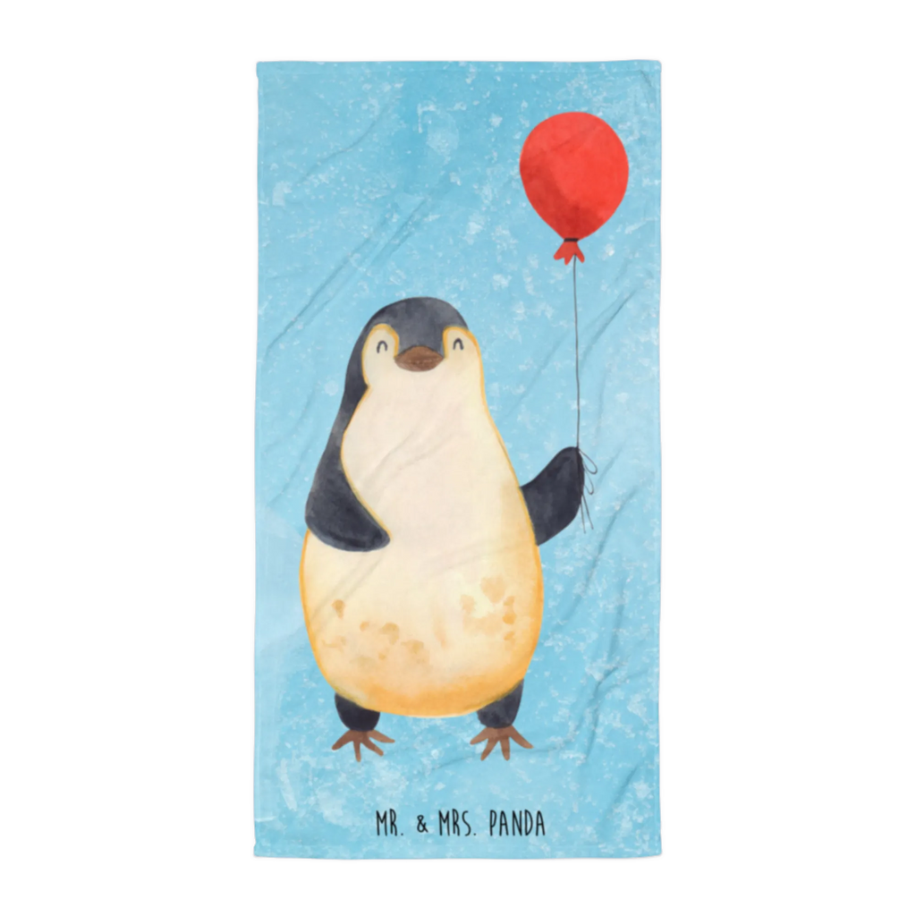 XL Badehandtuch Pinguin Luftballon Handtuch, Badetuch, Duschtuch, Strandtuch, Saunatuch, Pinguin, Pinguine, Luftballon, Tagträume, Lebenslust, Geschenk Freundin, Geschenkidee, beste Freundin, Motivation, Neustart, neues Leben, Liebe, Glück