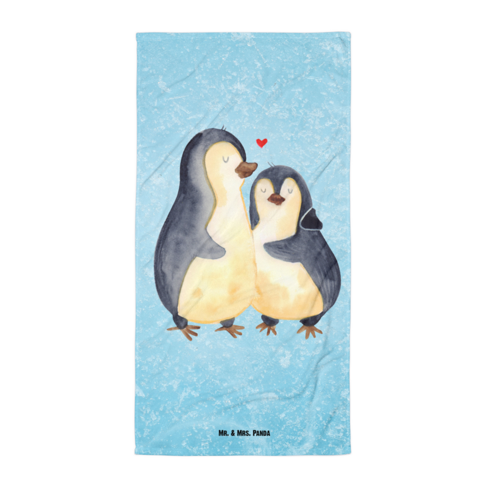 XL Badehandtuch Pinguin umarmen Handtuch, Badetuch, Duschtuch, Strandtuch, Saunatuch, Pinguin, Liebe, Liebespaar, Liebesbeweis, Liebesgeschenk, Verlobung, Jahrestag, Hochzeitstag, Hochzeit, Hochzeitsgeschenk