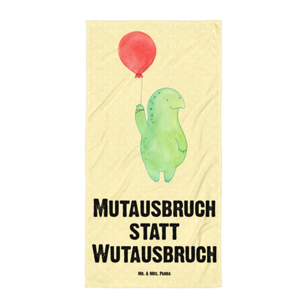 XL Badehandtuch Schildkröte Luftballon Handtuch, Badetuch, Duschtuch, Strandtuch, Saunatuch, Schildkröte, Schildkröten, Mutausbruch, Motivation, Motivationsspruch