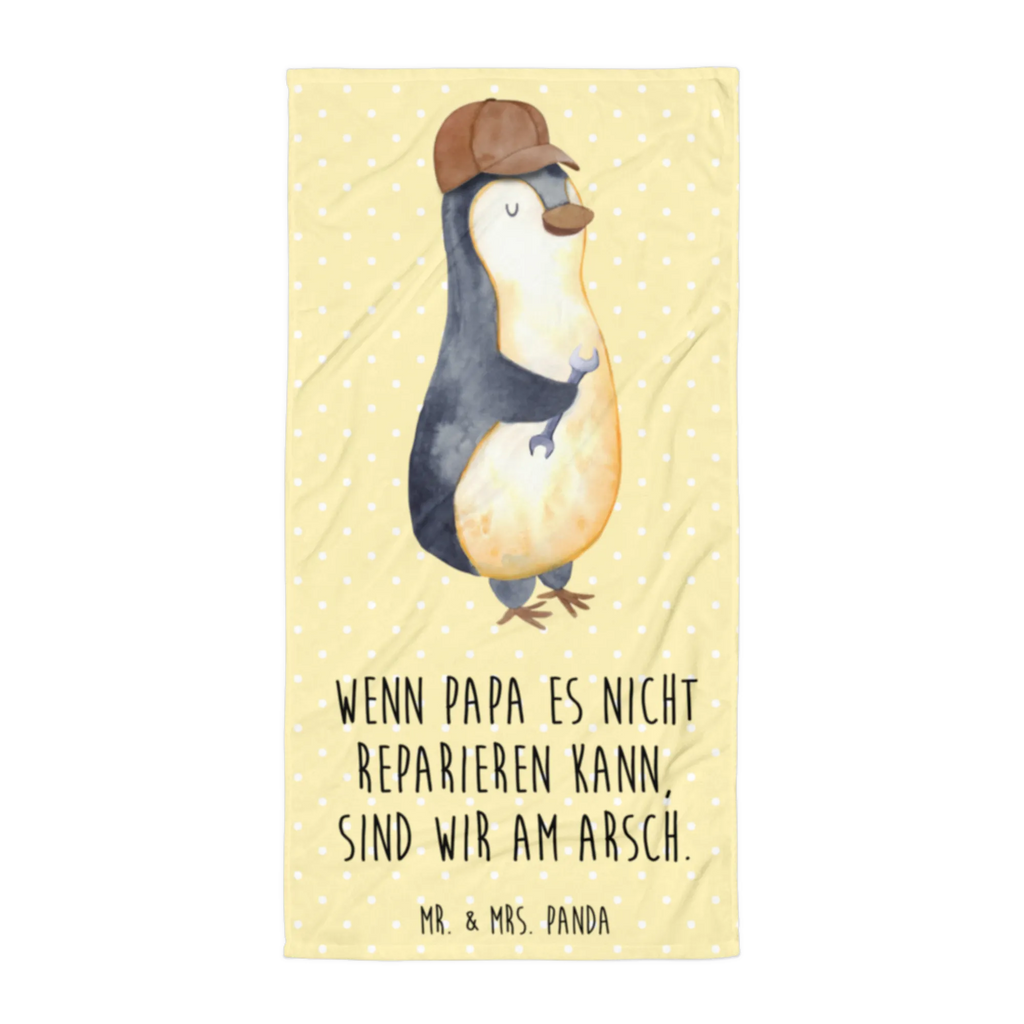 XL Badehandtuch Wenn Papa es nicht reparieren kann, sind wir am Arsch Handtuch, Badetuch, Duschtuch, Strandtuch, Saunatuch, Familie, Vatertag, Muttertag, Bruder, Schwester, Mama, Papa, Oma, Opa, Vater, Geschenk Papa, Bester Papa der Welt