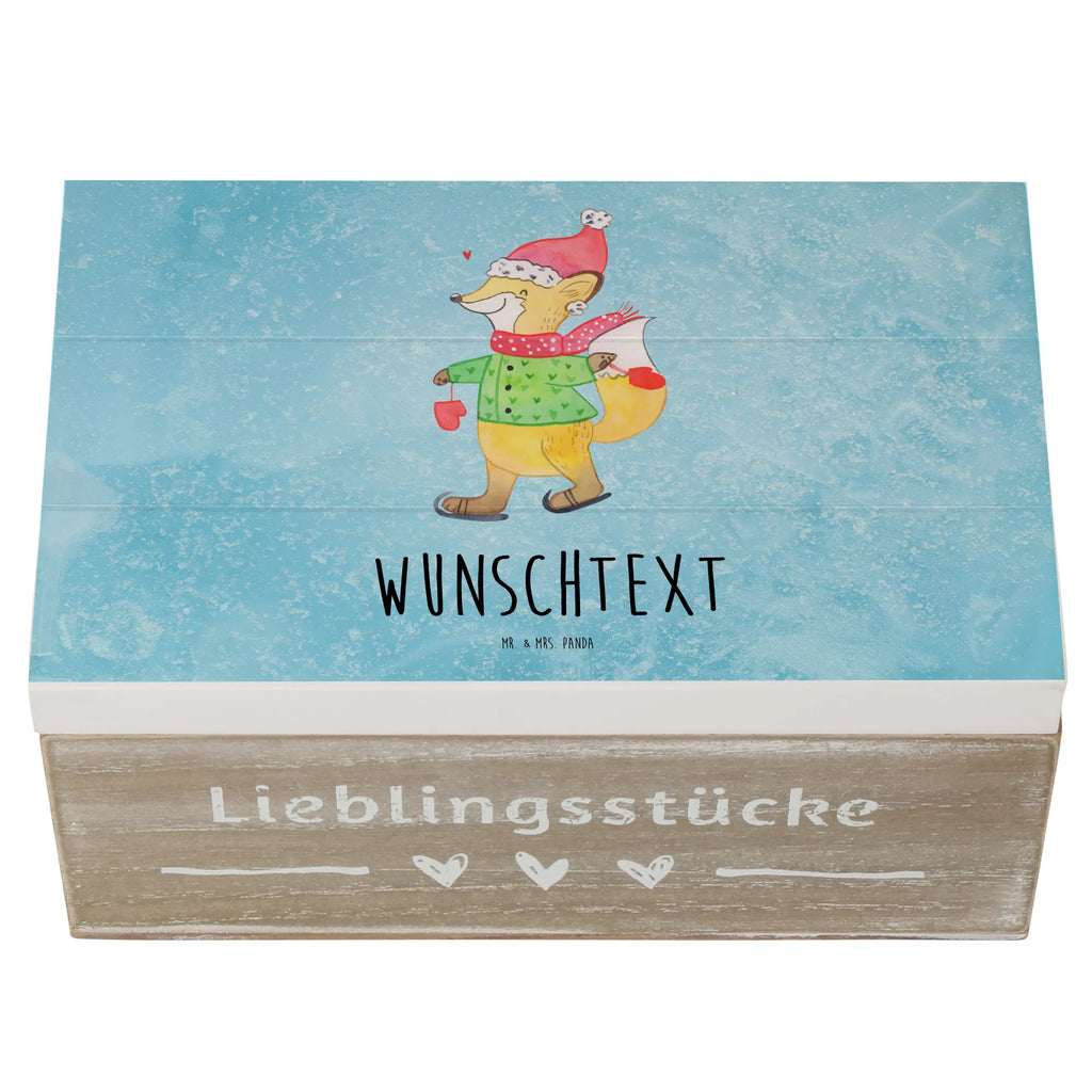 Personalisierte Holzkiste Fuchs  Schlittschuhe Holzkiste mit Namen, Kiste mit Namen, Schatzkiste mit Namen, Truhe mit Namen, Schatulle mit Namen, Erinnerungsbox mit Namen, Erinnerungskiste, mit Namen, Dekokiste mit Namen, Aufbewahrungsbox mit Namen, Holzkiste Personalisiert, Kiste Personalisiert, Schatzkiste Personalisiert, Truhe Personalisiert, Schatulle Personalisiert, Erinnerungsbox Personalisiert, Erinnerungskiste Personalisiert, Dekokiste Personalisiert, Aufbewahrungsbox Personalisiert, Geschenkbox personalisiert, GEschenkdose personalisiert, Winter, Weihnachten, Weihnachtsdeko, Nikolaus, Advent, Heiligabend, Wintermotiv, Weihnachtsmann, Weihnachtstage, Weihnachtsbaum, Tannenbaum, Weihnachtszeit