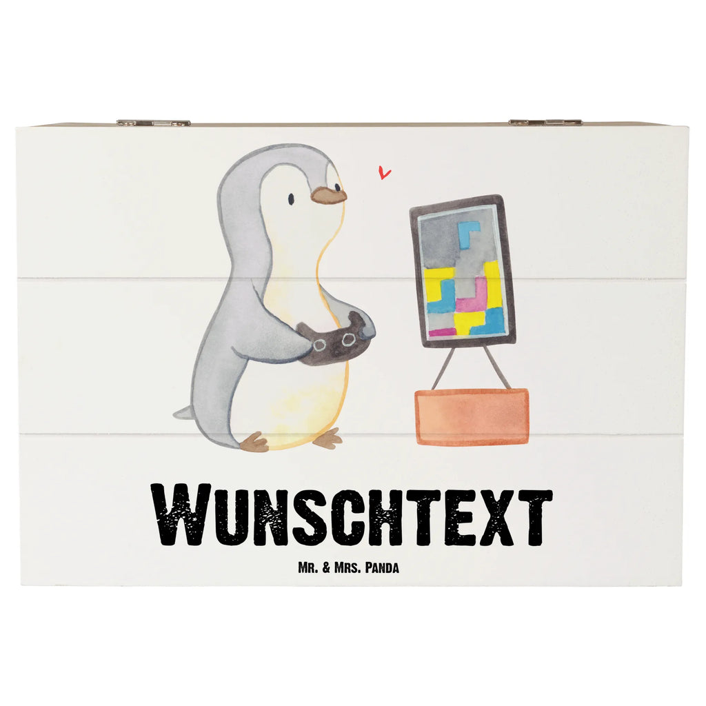 Personalisierte Holzkiste Pinguin Zocken Holzkiste mit Namen, Kiste mit Namen, Schatzkiste mit Namen, Truhe mit Namen, Schatulle mit Namen, Erinnerungsbox mit Namen, Erinnerungskiste, mit Namen, Dekokiste mit Namen, Aufbewahrungsbox mit Namen, Holzkiste Personalisiert, Kiste Personalisiert, Schatzkiste Personalisiert, Truhe Personalisiert, Schatulle Personalisiert, Erinnerungsbox Personalisiert, Erinnerungskiste Personalisiert, Dekokiste Personalisiert, Aufbewahrungsbox Personalisiert, Geschenkbox personalisiert, GEschenkdose personalisiert, Geschenk, Sport, Sportart, Hobby, Schenken, Danke, Dankeschön, Auszeichnung, Gewinn, Sportler, Zocken, Gaming, Videospiele, Videogames