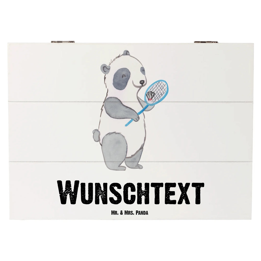 Personalisierte Holzkiste Panda Badminton Holzkiste mit Namen, Kiste mit Namen, Schatzkiste mit Namen, Truhe mit Namen, Schatulle mit Namen, Erinnerungsbox mit Namen, Erinnerungskiste, mit Namen, Dekokiste mit Namen, Aufbewahrungsbox mit Namen, Holzkiste Personalisiert, Kiste Personalisiert, Schatzkiste Personalisiert, Truhe Personalisiert, Schatulle Personalisiert, Erinnerungsbox Personalisiert, Erinnerungskiste Personalisiert, Dekokiste Personalisiert, Aufbewahrungsbox Personalisiert, Geschenkbox personalisiert, GEschenkdose personalisiert, Geschenk, Sport, Sportart, Hobby, Schenken, Danke, Dankeschön, Auszeichnung, Gewinn, Sportler, Badminton, Badminton spielen