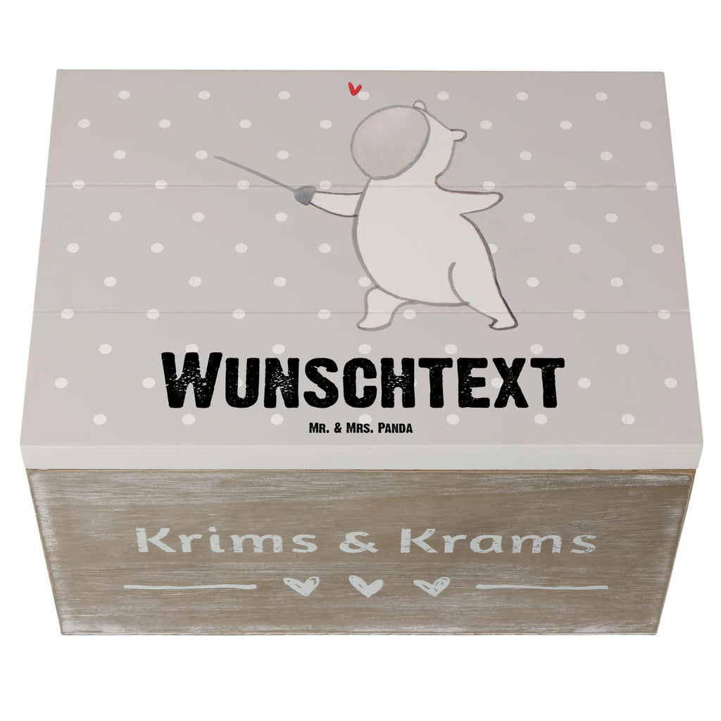 Personalisierte Holzkiste Panda Fechten Holzkiste mit Namen, Kiste mit Namen, Schatzkiste mit Namen, Truhe mit Namen, Schatulle mit Namen, Erinnerungsbox mit Namen, Erinnerungskiste, mit Namen, Dekokiste mit Namen, Aufbewahrungsbox mit Namen, Holzkiste Personalisiert, Kiste Personalisiert, Schatzkiste Personalisiert, Truhe Personalisiert, Schatulle Personalisiert, Erinnerungsbox Personalisiert, Erinnerungskiste Personalisiert, Dekokiste Personalisiert, Aufbewahrungsbox Personalisiert, Geschenkbox personalisiert, GEschenkdose personalisiert, Geschenk, Sport, Sportart, Hobby, Schenken, Danke, Dankeschön, Auszeichnung, Gewinn, Sportler, Fechten, Fechter Bund, Fecht Verein, Fecht Club