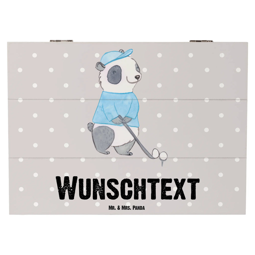 Personalisierte Holzkiste Panda Golfen Holzkiste mit Namen, Kiste mit Namen, Schatzkiste mit Namen, Truhe mit Namen, Schatulle mit Namen, Erinnerungsbox mit Namen, Erinnerungskiste, mit Namen, Dekokiste mit Namen, Aufbewahrungsbox mit Namen, Holzkiste Personalisiert, Kiste Personalisiert, Schatzkiste Personalisiert, Truhe Personalisiert, Schatulle Personalisiert, Erinnerungsbox Personalisiert, Erinnerungskiste Personalisiert, Dekokiste Personalisiert, Aufbewahrungsbox Personalisiert, Geschenkbox personalisiert, GEschenkdose personalisiert, Geschenk, Sport, Sportart, Hobby, Schenken, Danke, Dankeschön, Auszeichnung, Gewinn, Sportler, Golfen, Golf spielen, Golfplatz, Golfturnier, Golf Verein