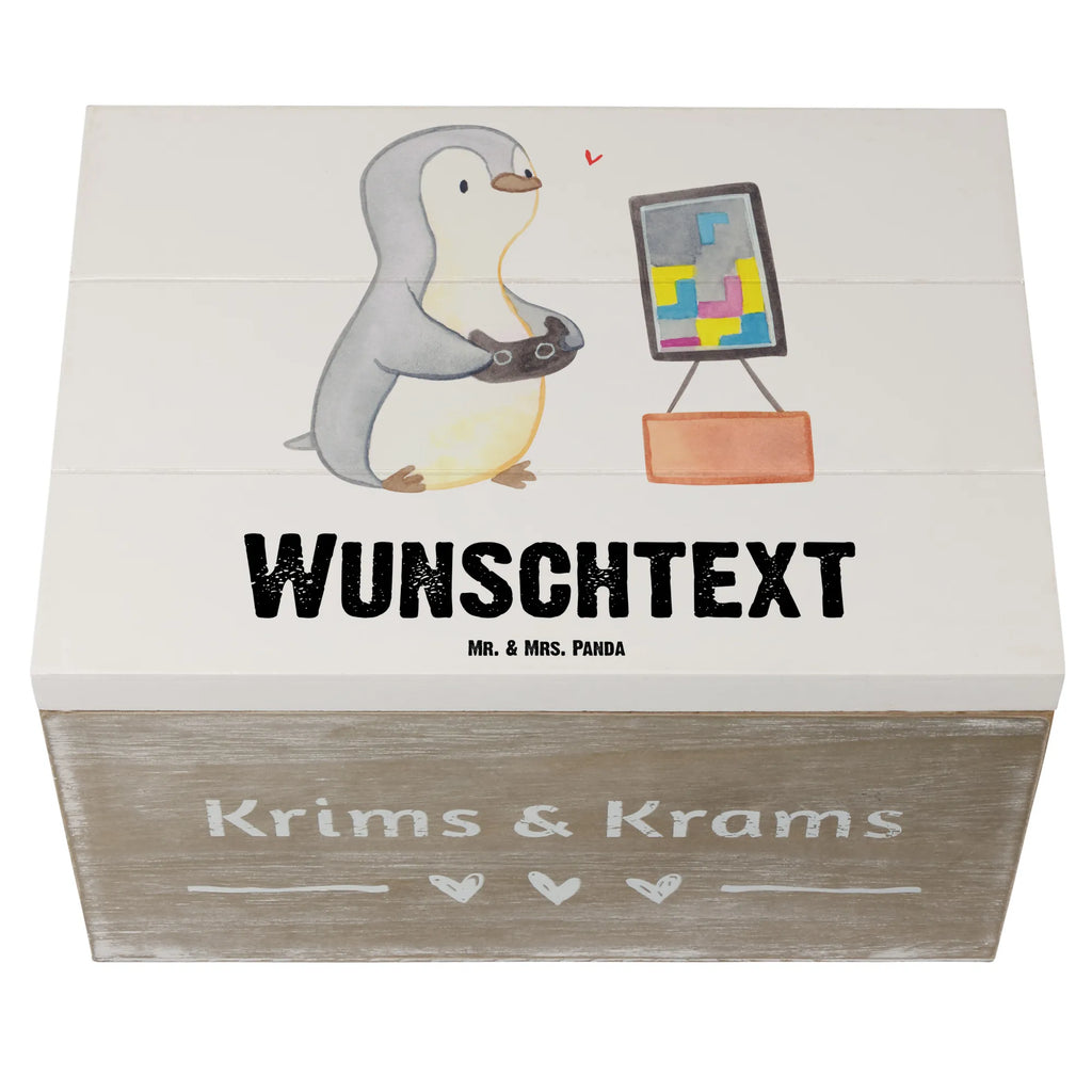 Personalisierte Holzkiste Pinguin Zocken Holzkiste mit Namen, Kiste mit Namen, Schatzkiste mit Namen, Truhe mit Namen, Schatulle mit Namen, Erinnerungsbox mit Namen, Erinnerungskiste, mit Namen, Dekokiste mit Namen, Aufbewahrungsbox mit Namen, Holzkiste Personalisiert, Kiste Personalisiert, Schatzkiste Personalisiert, Truhe Personalisiert, Schatulle Personalisiert, Erinnerungsbox Personalisiert, Erinnerungskiste Personalisiert, Dekokiste Personalisiert, Aufbewahrungsbox Personalisiert, Geschenkbox personalisiert, GEschenkdose personalisiert, Geschenk, Sport, Sportart, Hobby, Schenken, Danke, Dankeschön, Auszeichnung, Gewinn, Sportler, Zocken, Gaming, Videospiele, Videogames