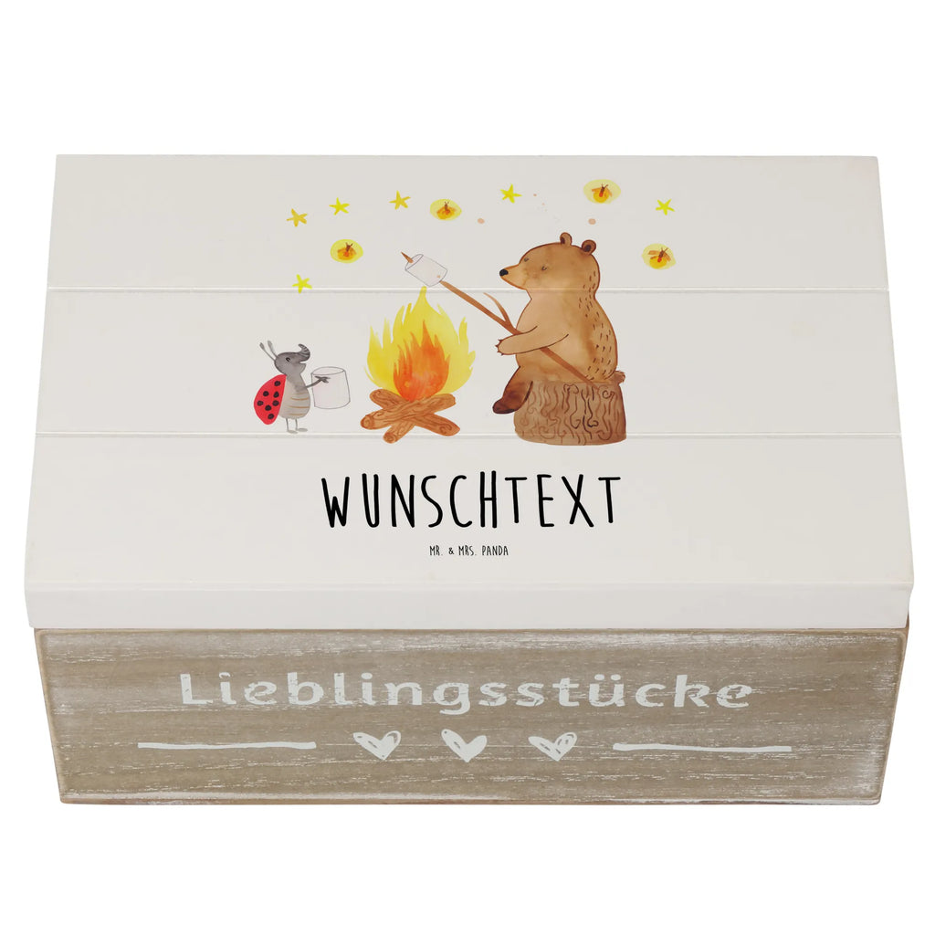 Personalisierte Holzkiste Bär & Marienkäfer Lagerfeuer Holzkiste mit Namen, Kiste mit Namen, Schatzkiste mit Namen, Truhe mit Namen, Schatulle mit Namen, Erinnerungsbox mit Namen, Erinnerungskiste, mit Namen, Dekokiste mit Namen, Aufbewahrungsbox mit Namen, Holzkiste Personalisiert, Kiste Personalisiert, Schatzkiste Personalisiert, Truhe Personalisiert, Schatulle Personalisiert, Erinnerungsbox Personalisiert, Erinnerungskiste Personalisiert, Dekokiste Personalisiert, Aufbewahrungsbox Personalisiert, Geschenkbox personalisiert, GEschenkdose personalisiert, Bär, Teddy, Teddybär, Lagerfeuer