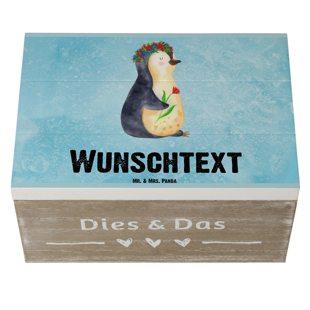 Personalisierte Holzkiste Pinguin Blumen Holzkiste mit Namen, Kiste mit Namen, Schatzkiste mit Namen, Truhe mit Namen, Schatulle mit Namen, Erinnerungsbox mit Namen, Erinnerungskiste, mit Namen, Dekokiste mit Namen, Aufbewahrungsbox mit Namen, Holzkiste Personalisiert, Kiste Personalisiert, Schatzkiste Personalisiert, Truhe Personalisiert, Schatulle Personalisiert, Erinnerungsbox Personalisiert, Erinnerungskiste Personalisiert, Dekokiste Personalisiert, Aufbewahrungsbox Personalisiert, Geschenkbox personalisiert, GEschenkdose personalisiert, Pinguin, Pinguine, Blumenkranz, Universum, Leben, Wünsche, Ziele, Lebensziele, Motivation, Lebenslust, Liebeskummer, Geschenkidee