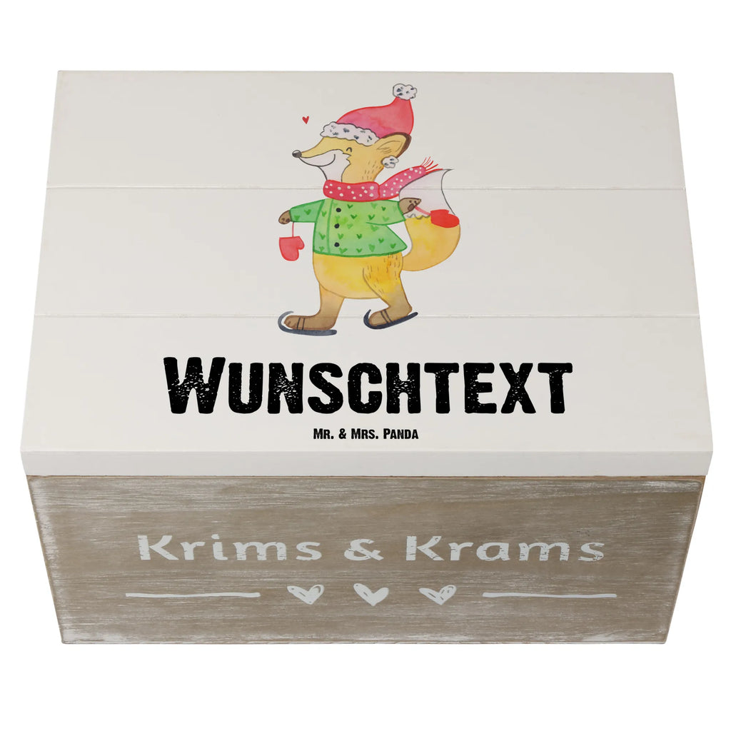 Personalisierte Holzkiste Fuchs  Schlittschuhe Holzkiste mit Namen, Kiste mit Namen, Schatzkiste mit Namen, Truhe mit Namen, Schatulle mit Namen, Erinnerungsbox mit Namen, Erinnerungskiste, mit Namen, Dekokiste mit Namen, Aufbewahrungsbox mit Namen, Holzkiste Personalisiert, Kiste Personalisiert, Schatzkiste Personalisiert, Truhe Personalisiert, Schatulle Personalisiert, Erinnerungsbox Personalisiert, Erinnerungskiste Personalisiert, Dekokiste Personalisiert, Aufbewahrungsbox Personalisiert, Geschenkbox personalisiert, GEschenkdose personalisiert, Winter, Weihnachten, Weihnachtsdeko, Nikolaus, Advent, Heiligabend, Wintermotiv, Weihnachtsmann, Weihnachtstage, Weihnachtsbaum, Tannenbaum, Weihnachtszeit