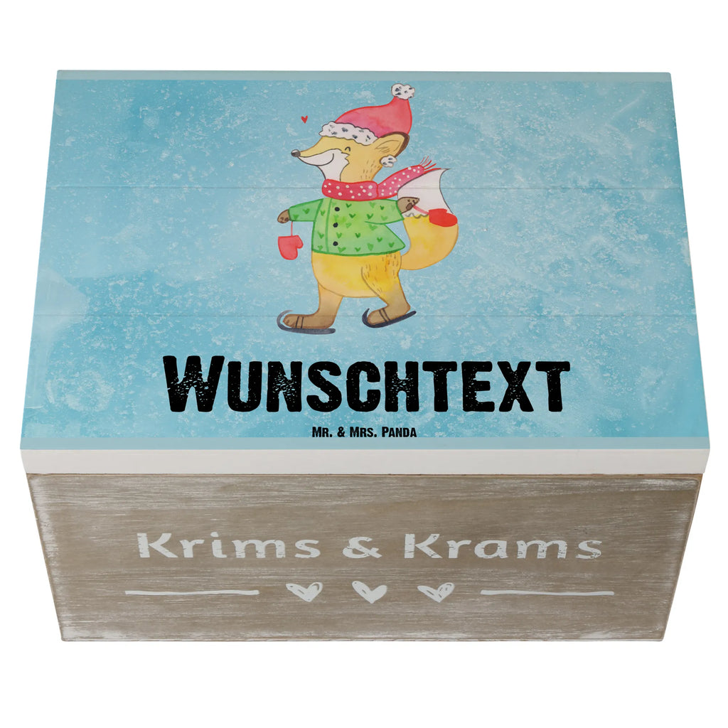 Personalisierte Holzkiste Fuchs  Schlittschuhe Holzkiste mit Namen, Kiste mit Namen, Schatzkiste mit Namen, Truhe mit Namen, Schatulle mit Namen, Erinnerungsbox mit Namen, Erinnerungskiste, mit Namen, Dekokiste mit Namen, Aufbewahrungsbox mit Namen, Holzkiste Personalisiert, Kiste Personalisiert, Schatzkiste Personalisiert, Truhe Personalisiert, Schatulle Personalisiert, Erinnerungsbox Personalisiert, Erinnerungskiste Personalisiert, Dekokiste Personalisiert, Aufbewahrungsbox Personalisiert, Geschenkbox personalisiert, GEschenkdose personalisiert, Winter, Weihnachten, Weihnachtsdeko, Nikolaus, Advent, Heiligabend, Wintermotiv, Weihnachtsmann, Weihnachtstage, Weihnachtsbaum, Tannenbaum, Weihnachtszeit