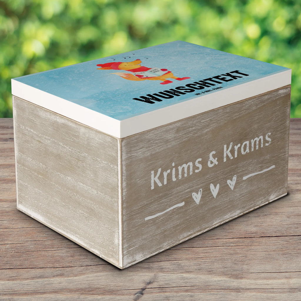 Personalisierte Holzkiste Fuchs Sänger Holzkiste mit Namen, Kiste mit Namen, Schatzkiste mit Namen, Truhe mit Namen, Schatulle mit Namen, Erinnerungsbox mit Namen, Erinnerungskiste, mit Namen, Dekokiste mit Namen, Aufbewahrungsbox mit Namen, Holzkiste Personalisiert, Kiste Personalisiert, Schatzkiste Personalisiert, Truhe Personalisiert, Schatulle Personalisiert, Erinnerungsbox Personalisiert, Erinnerungskiste Personalisiert, Dekokiste Personalisiert, Aufbewahrungsbox Personalisiert, Geschenkbox personalisiert, GEschenkdose personalisiert, Winter, Weihnachten, Weihnachtsdeko, Nikolaus, Advent, Heiligabend, Wintermotiv, Fuchs, Füchse, Sänger, Geschenk Sänger, Singen, Weihnachtslieder