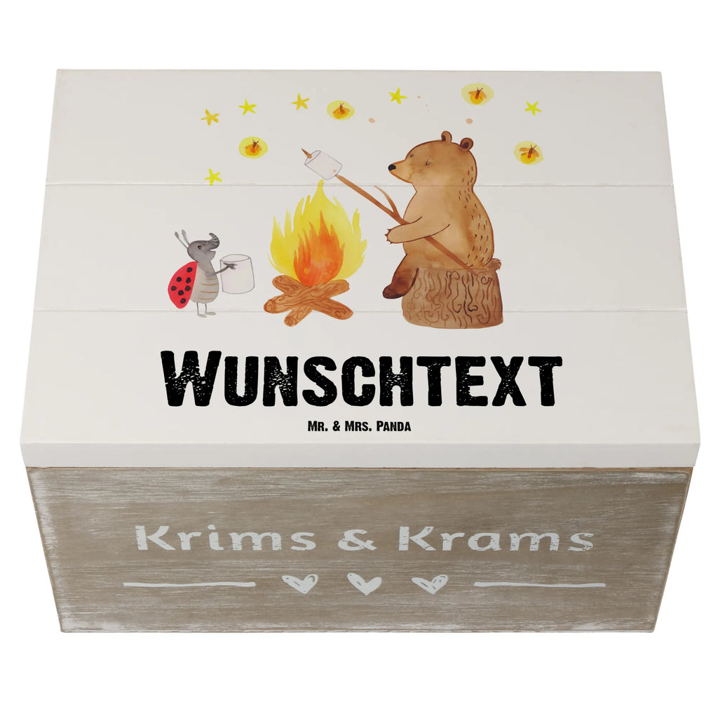 Personalisierte Holzkiste Bär & Marienkäfer Lagerfeuer Holzkiste mit Namen, Kiste mit Namen, Schatzkiste mit Namen, Truhe mit Namen, Schatulle mit Namen, Erinnerungsbox mit Namen, Erinnerungskiste, mit Namen, Dekokiste mit Namen, Aufbewahrungsbox mit Namen, Holzkiste Personalisiert, Kiste Personalisiert, Schatzkiste Personalisiert, Truhe Personalisiert, Schatulle Personalisiert, Erinnerungsbox Personalisiert, Erinnerungskiste Personalisiert, Dekokiste Personalisiert, Aufbewahrungsbox Personalisiert, Geschenkbox personalisiert, GEschenkdose personalisiert, Bär, Teddy, Teddybär, Lagerfeuer