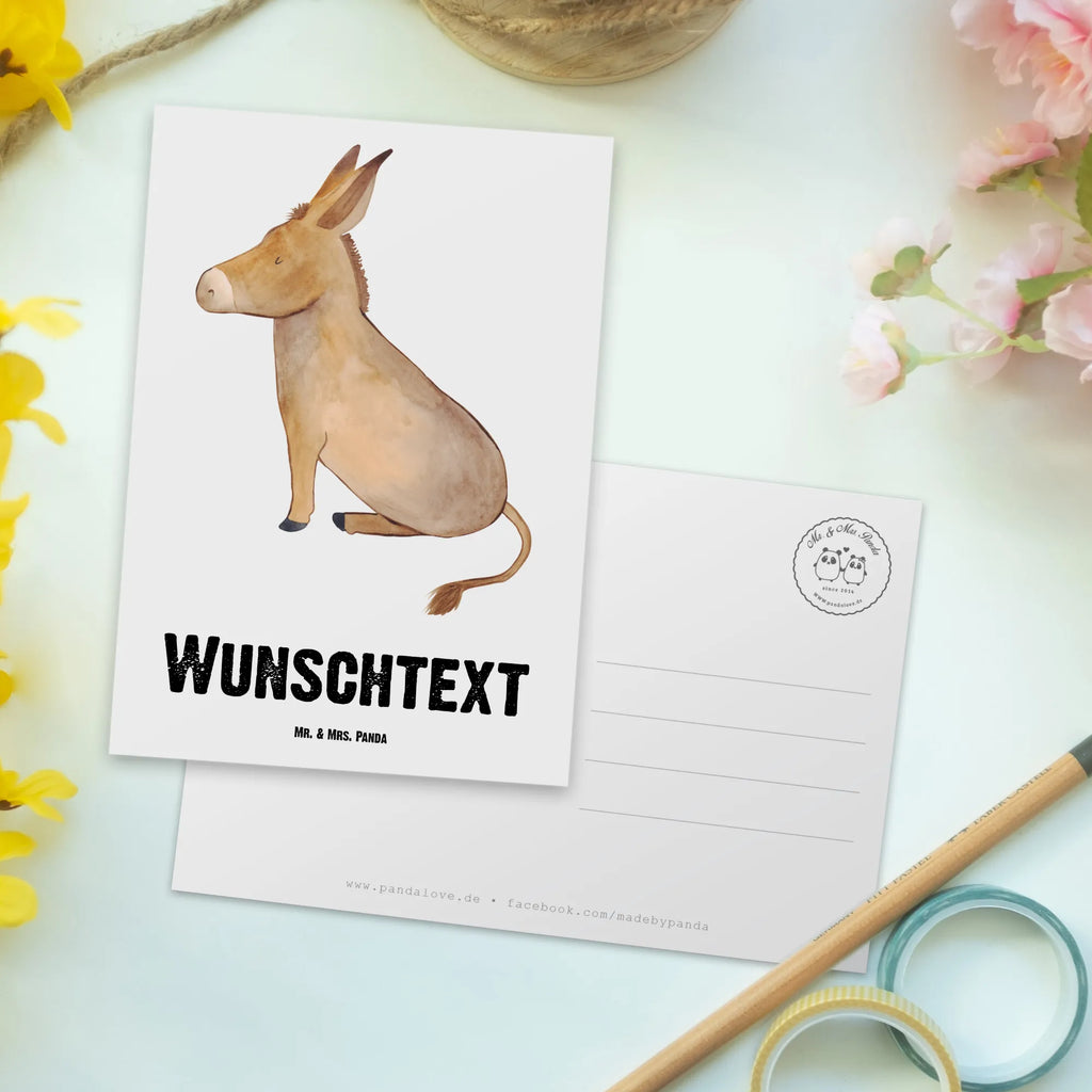 Personalisierte Postkarte Esel Postkarte mit Namen, Postkarte bedrucken, Postkarte mit Wunschtext, Postkarte personalisierbar, Geschenkkarte mit Namen, Grußkarte mit Namen, Karte mit Namen, Einladung mit Namen, Ansichtskarte mit Namen, Geschenkkarte mit Wunschtext, Grußkarte mit Wunschtext, Karte mit Wunschtext, Einladung mit Wunschtext, Ansichtskarte mit Wunschtext, Tiermotive, Gute Laune, lustige Sprüche, Tiere, Esel, Weisheit, Lebensmut, Lebensglück, Ziel, Lebensziel, Mut, erfolg, tapferkeit, positive gedanken, zuversicht