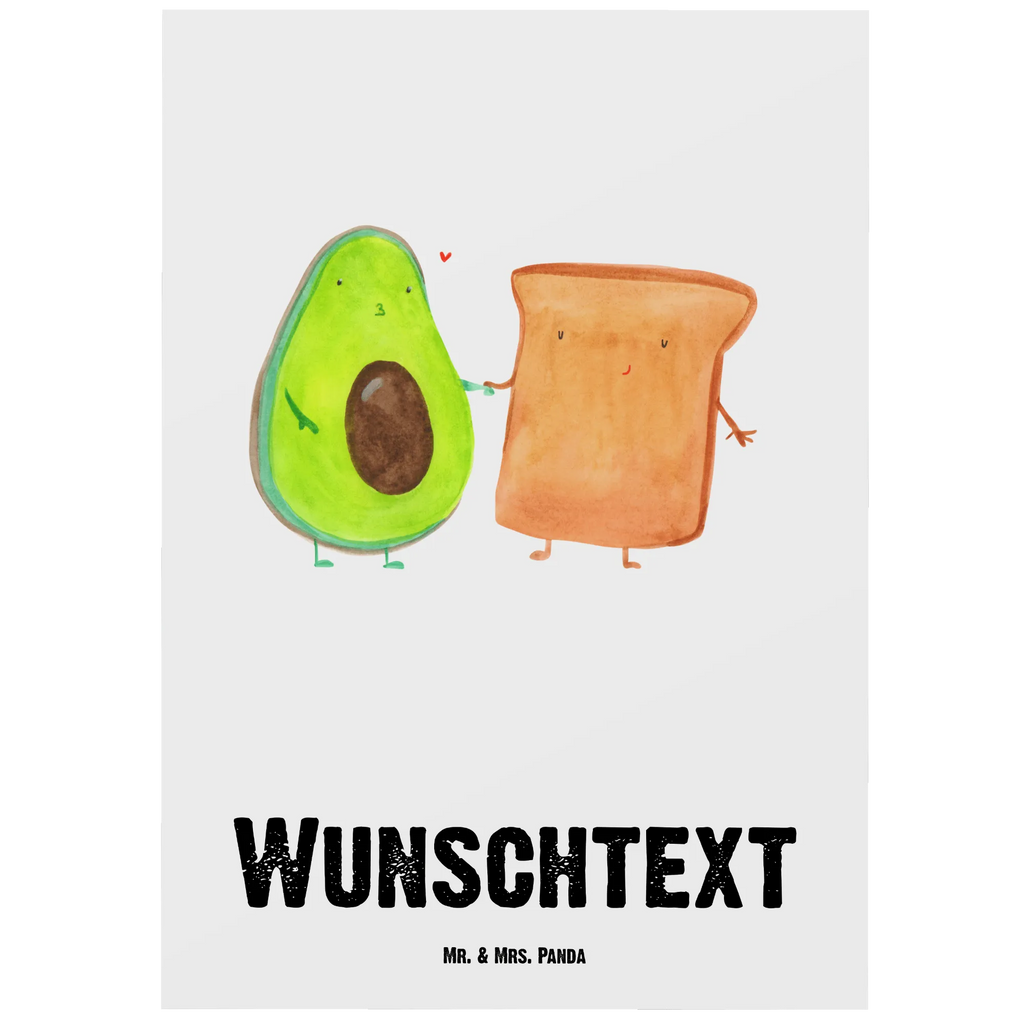 Personalisierte Postkarte Avocado + Toast Postkarte mit Namen, Postkarte bedrucken, Postkarte mit Wunschtext, Postkarte personalisierbar, Geschenkkarte mit Namen, Grußkarte mit Namen, Karte mit Namen, Einladung mit Namen, Ansichtskarte mit Namen, Geschenkkarte mit Wunschtext, Grußkarte mit Wunschtext, Karte mit Wunschtext, Einladung mit Wunschtext, Ansichtskarte mit Wunschtext, Avocado, Veggie, Vegan, Gesund, Toast, Toastbrot, Liebespaar, Pärchen, Freund, Freundin, Verlobt, Verlobungsparty, Hochzeit, Hochzeitsgeschenk, Jahrestag, Jahrestagsgeschenk