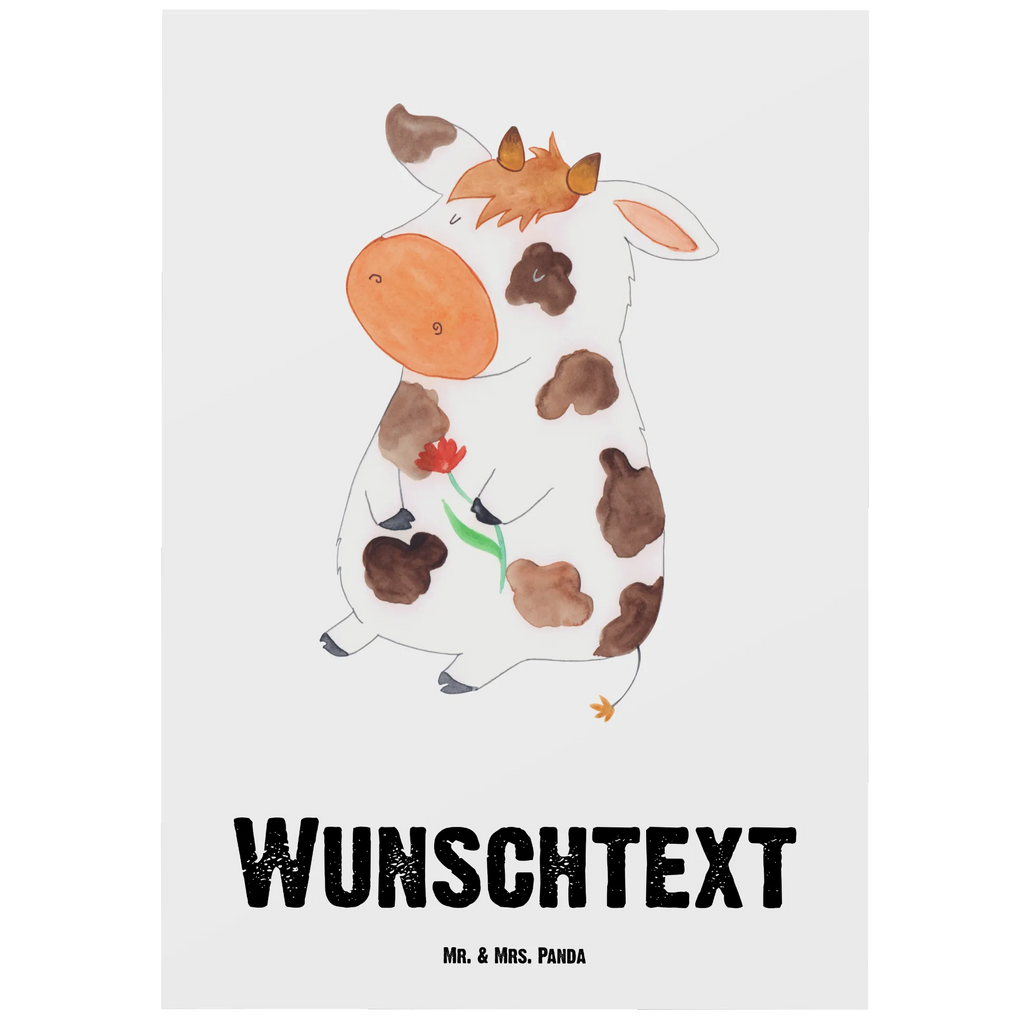 Personalisierte Postkarte Kuh Postkarte mit Namen, Postkarte bedrucken, Postkarte mit Wunschtext, Postkarte personalisierbar, Geschenkkarte mit Namen, Grußkarte mit Namen, Karte mit Namen, Einladung mit Namen, Ansichtskarte mit Namen, Geschenkkarte mit Wunschtext, Grußkarte mit Wunschtext, Karte mit Wunschtext, Einladung mit Wunschtext, Ansichtskarte mit Wunschtext, Bauernhof, Hoftiere, Landwirt, Landwirtin, Kuh, Kühe, Träume, Flausen, Spruch, Magie, Motivtion, Hof, Milch, Milchkuh