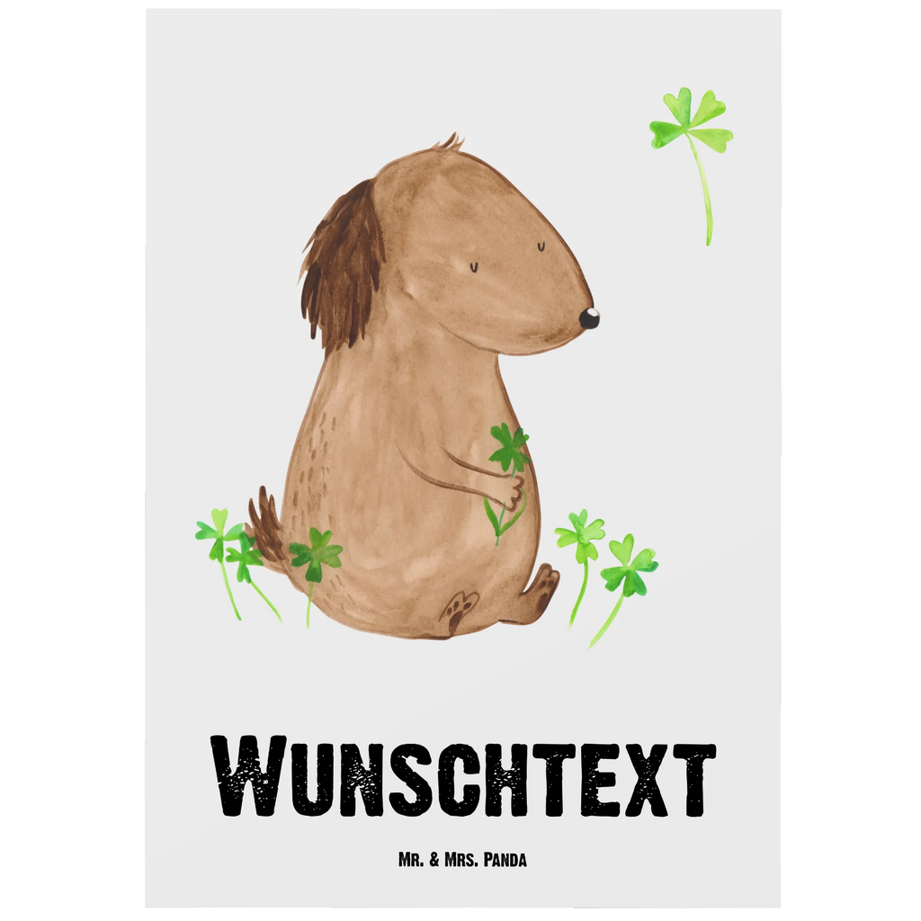 Personalisierte Postkarte Hund Kleeblatt Postkarte mit Namen, Postkarte bedrucken, Postkarte mit Wunschtext, Postkarte personalisierbar, Geschenkkarte mit Namen, Grußkarte mit Namen, Karte mit Namen, Einladung mit Namen, Ansichtskarte mit Namen, Geschenkkarte mit Wunschtext, Grußkarte mit Wunschtext, Karte mit Wunschtext, Einladung mit Wunschtext, Ansichtskarte mit Wunschtext, Hund, Hundemotiv, Haustier, Hunderasse, Tierliebhaber, Hundebesitzer, Sprüche, Kleeblatt, Glück, Tagträume, Motivation, Neuanfang, Geschenk, Glücksbringer, Selbstliebe, Achtsamkeit