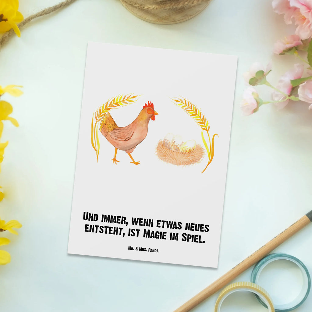 Personalisierte Postkarte Huhn stolz Postkarte mit Namen, Postkarte bedrucken, Postkarte mit Wunschtext, Postkarte personalisierbar, Geschenkkarte mit Namen, Grußkarte mit Namen, Karte mit Namen, Einladung mit Namen, Ansichtskarte mit Namen, Geschenkkarte mit Wunschtext, Grußkarte mit Wunschtext, Karte mit Wunschtext, Einladung mit Wunschtext, Ansichtskarte mit Wunschtext, Bauernhof, Hoftiere, Landwirt, Landwirtin, Hahn, Henne, Hühner, Eier, Hof, Landleben, Motivation, Geburt, Magie, Spruch, Schwangerschaft