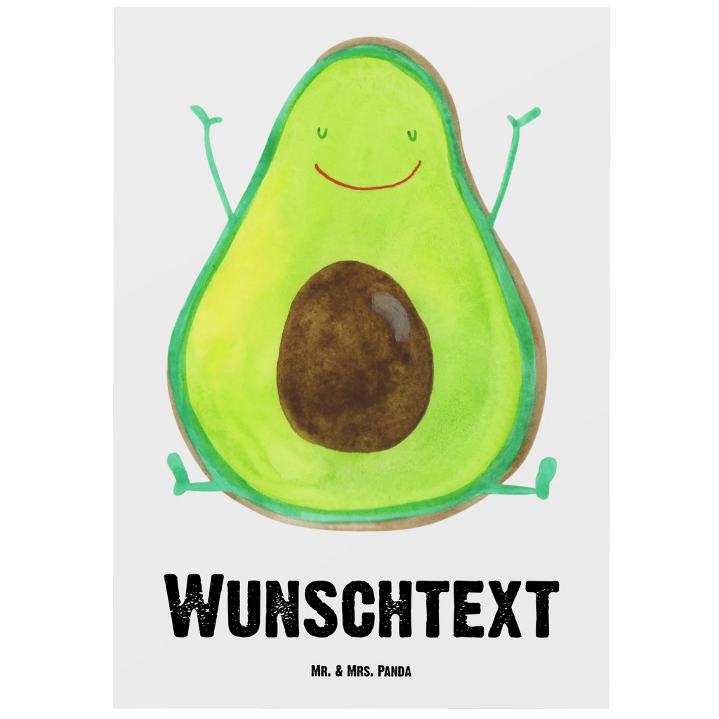 Personalisierte Postkarte Avocado Happy Postkarte mit Namen, Postkarte bedrucken, Postkarte mit Wunschtext, Postkarte personalisierbar, Geschenkkarte mit Namen, Grußkarte mit Namen, Karte mit Namen, Einladung mit Namen, Ansichtskarte mit Namen, Geschenkkarte mit Wunschtext, Grußkarte mit Wunschtext, Karte mit Wunschtext, Einladung mit Wunschtext, Ansichtskarte mit Wunschtext, Avocado, Veggie, Vegan, Gesund, Chaos