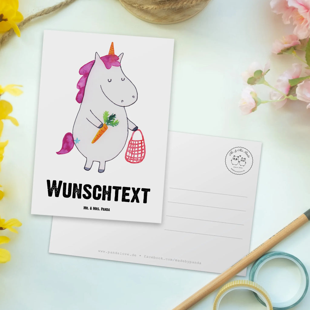 Personalisierte Postkarte Einhorn Vegan Postkarte mit Namen, Postkarte bedrucken, Postkarte mit Wunschtext, Postkarte personalisierbar, Geschenkkarte mit Namen, Grußkarte mit Namen, Karte mit Namen, Einladung mit Namen, Ansichtskarte mit Namen, Geschenkkarte mit Wunschtext, Grußkarte mit Wunschtext, Karte mit Wunschtext, Einladung mit Wunschtext, Ansichtskarte mit Wunschtext, Einhorn, Einhörner, Einhorn Deko, Pegasus, Unicorn, vegan, Gesund leben, Vegetariar, Rohkost, Gesund essen, Veganismus, Veganer