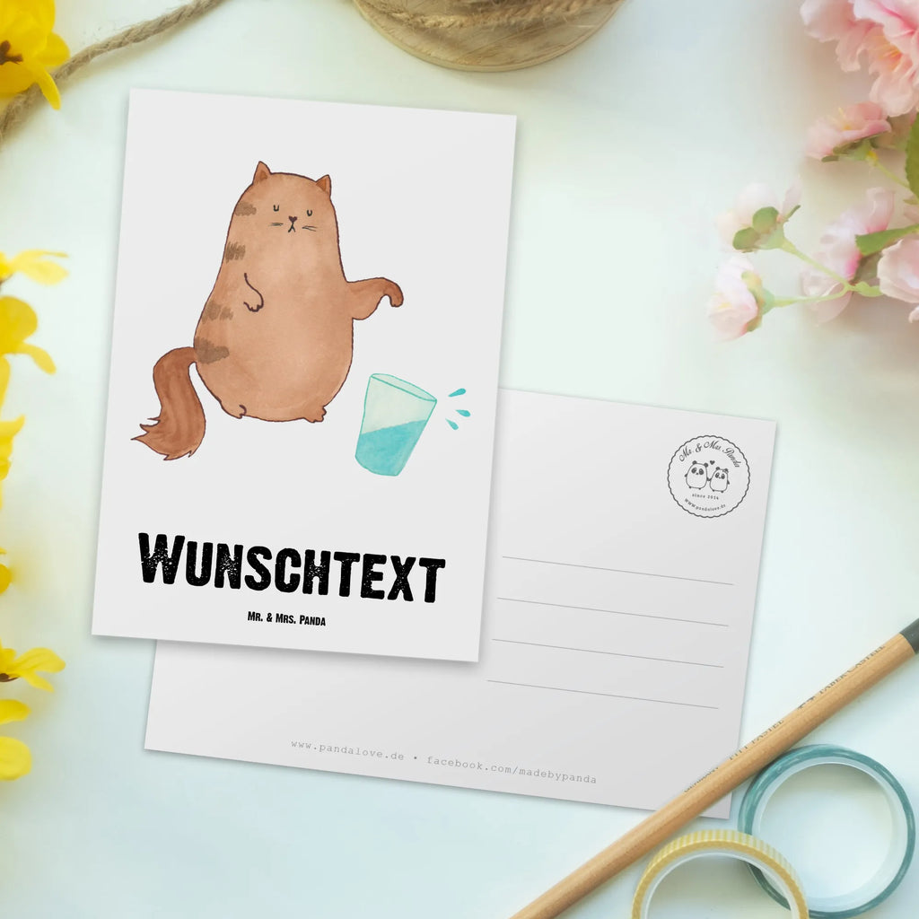 Personalisierte Postkarte Katze Wasserglas Postkarte mit Namen, Postkarte bedrucken, Postkarte mit Wunschtext, Postkarte personalisierbar, Geschenkkarte mit Namen, Grußkarte mit Namen, Karte mit Namen, Einladung mit Namen, Ansichtskarte mit Namen, Geschenkkarte mit Wunschtext, Grußkarte mit Wunschtext, Karte mit Wunschtext, Einladung mit Wunschtext, Ansichtskarte mit Wunschtext, Katze, Katzenmotiv, Katzenfan, Katzendeko, Katzenfreund, Katzenliebhaber, Katzenprodukte, Katzenartikel, Katzenaccessoires, Katzensouvenirs, Katzenliebhaberprodukte, Katzenmotive, Katzen, Kater, Mietze, Cat, Cats, Katzenhalter, Katzenbesitzerin, Haustier, Wasser, Glas