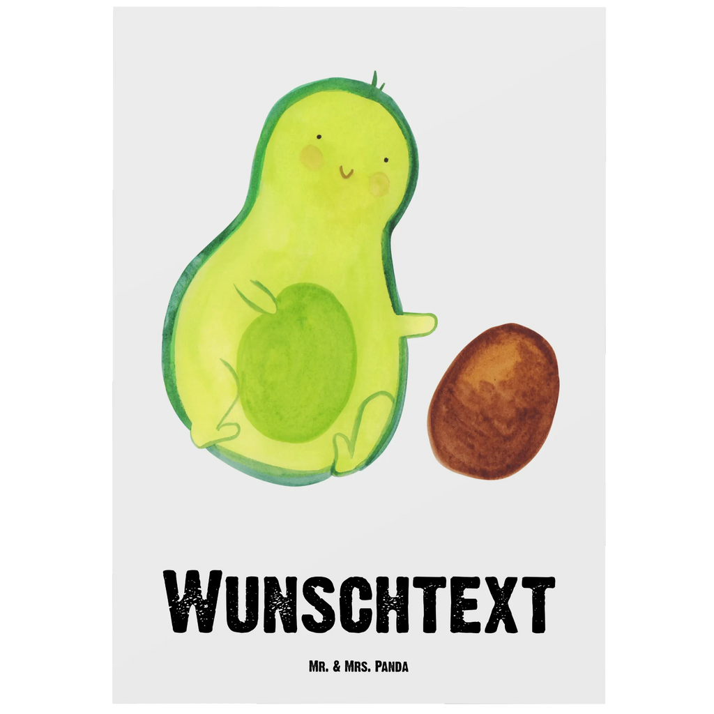 Personalisierte Postkarte Avocado Kern rollt Postkarte mit Namen, Postkarte bedrucken, Postkarte mit Wunschtext, Postkarte personalisierbar, Geschenkkarte mit Namen, Grußkarte mit Namen, Karte mit Namen, Einladung mit Namen, Ansichtskarte mit Namen, Geschenkkarte mit Wunschtext, Grußkarte mit Wunschtext, Karte mit Wunschtext, Einladung mit Wunschtext, Ansichtskarte mit Wunschtext, Avocado, Veggie, Vegan, Gesund, Avocados, Schwanger, Geburt, Geburtstag, Säugling, Kind, erstes Kind, zur Geburt, Schwangerschaft, Babyparty, Baby, große Liebe, Liebe, Love