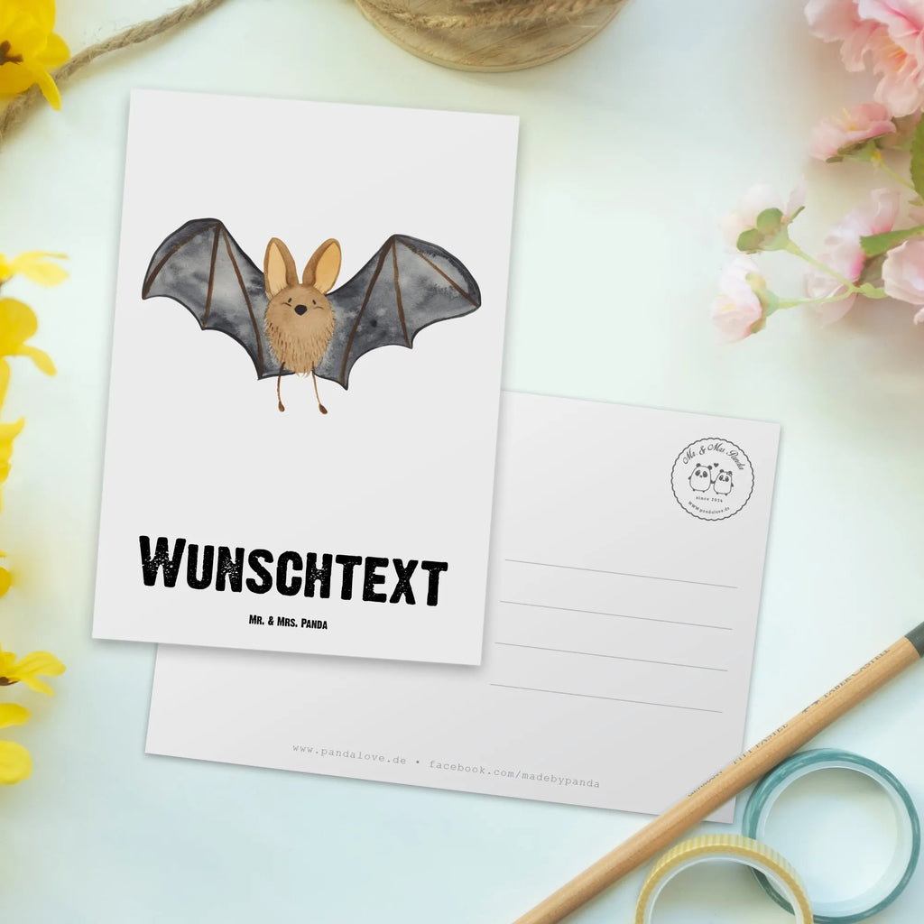 Personalisierte Postkarte Fledermaus Flügel Postkarte mit Namen, Postkarte bedrucken, Postkarte mit Wunschtext, Postkarte personalisierbar, Geschenkkarte mit Namen, Grußkarte mit Namen, Karte mit Namen, Einladung mit Namen, Ansichtskarte mit Namen, Geschenkkarte mit Wunschtext, Grußkarte mit Wunschtext, Karte mit Wunschtext, Einladung mit Wunschtext, Ansichtskarte mit Wunschtext, Tiermotive, Gute Laune, lustige Sprüche, Tiere