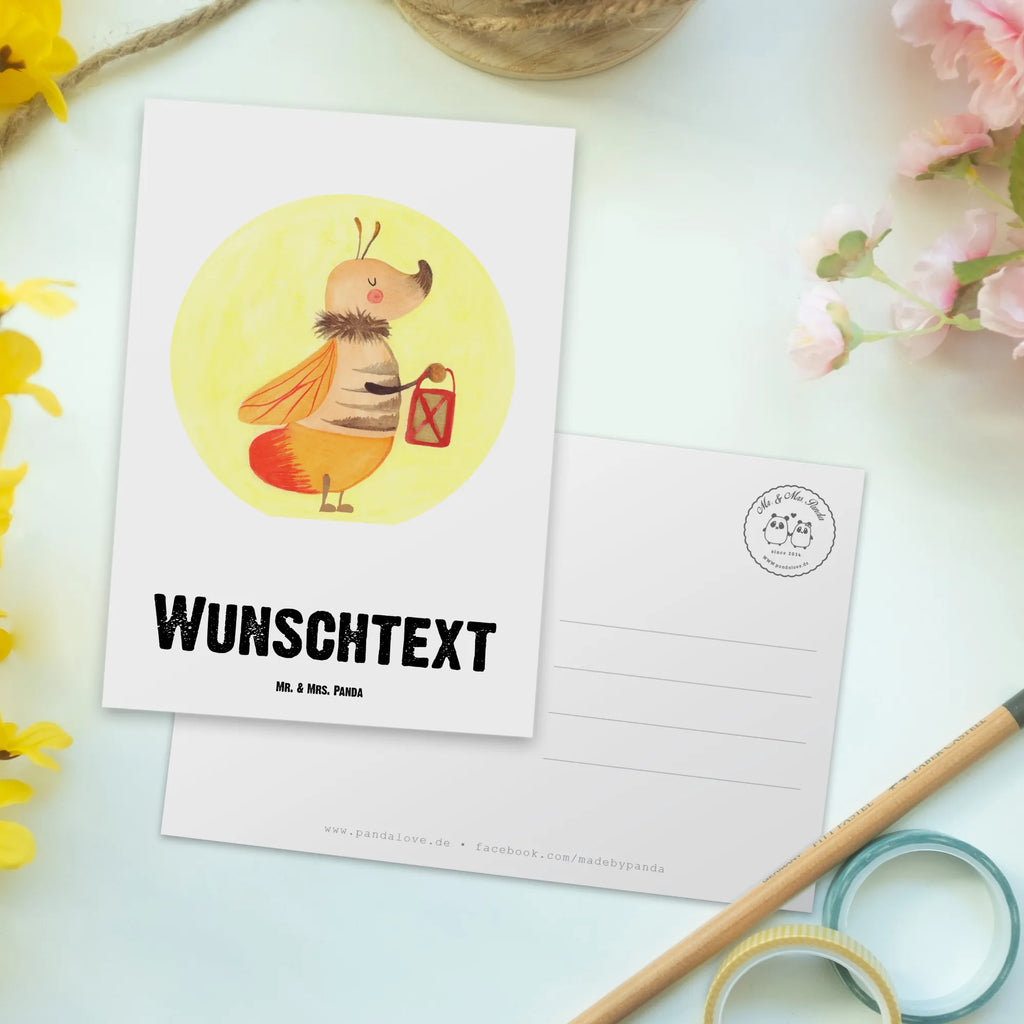 Personalisierte Postkarte Glühwürmchen Postkarte mit Namen, Postkarte bedrucken, Postkarte mit Wunschtext, Postkarte personalisierbar, Geschenkkarte mit Namen, Grußkarte mit Namen, Karte mit Namen, Einladung mit Namen, Ansichtskarte mit Namen, Geschenkkarte mit Wunschtext, Grußkarte mit Wunschtext, Karte mit Wunschtext, Einladung mit Wunschtext, Ansichtskarte mit Wunschtext, Tiermotive, Gute Laune, lustige Sprüche, Tiere, Glühwürmchen, Glühwurm, Falter, Liebe, Leuchten, magisch, Liebesbeweis, Lieblingsmensch, Verlobung, Heiratsantrag, Jahrestag, Liebesspruch