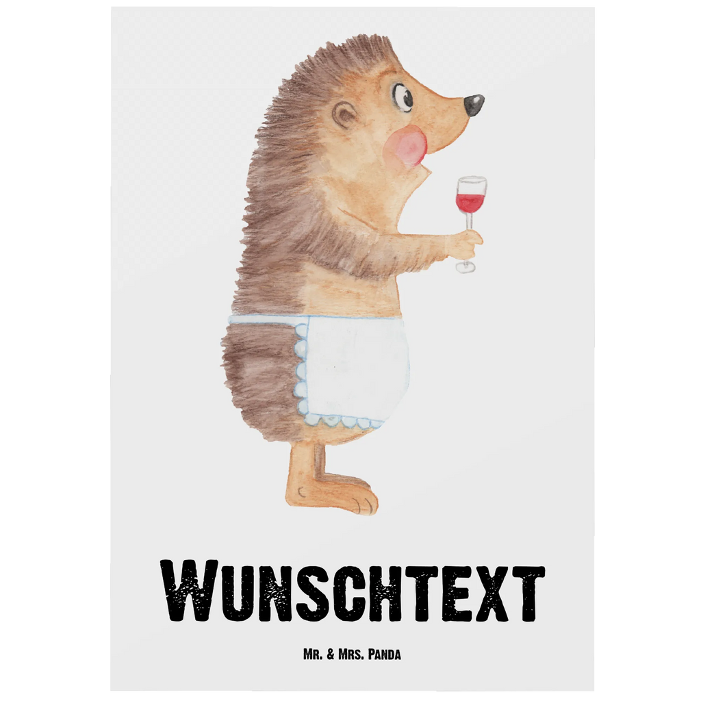 Personalisierte Postkarte Igel mit Wein Postkarte mit Namen, Postkarte bedrucken, Postkarte mit Wunschtext, Postkarte personalisierbar, Geschenkkarte mit Namen, Grußkarte mit Namen, Karte mit Namen, Einladung mit Namen, Ansichtskarte mit Namen, Geschenkkarte mit Wunschtext, Grußkarte mit Wunschtext, Karte mit Wunschtext, Einladung mit Wunschtext, Ansichtskarte mit Wunschtext, Tiermotive, Gute Laune, lustige Sprüche, Tiere, Wein Spruch, Igel, Geschenk Weintrinker, Geschenk Weinliebhaber, Wein Deko, Weinglas, Rotwein, Weißwein, Wein trinken