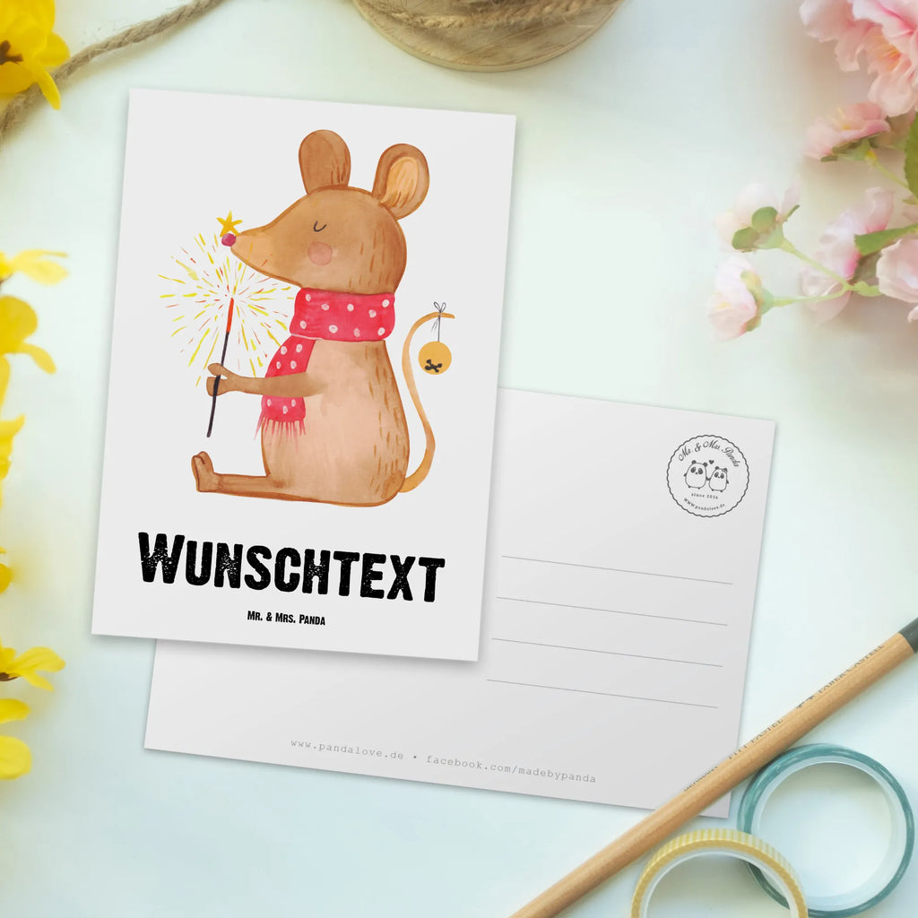 Personalisierte Postkarte Weihnachtsmaus Postkarte mit Namen, Postkarte bedrucken, Postkarte mit Wunschtext, Postkarte personalisierbar, Geschenkkarte mit Namen, Grußkarte mit Namen, Karte mit Namen, Einladung mit Namen, Ansichtskarte mit Namen, Geschenkkarte mit Wunschtext, Grußkarte mit Wunschtext, Karte mit Wunschtext, Einladung mit Wunschtext, Ansichtskarte mit Wunschtext, Winter, Weihnachten, Weihnachtsdeko, Nikolaus, Advent, Heiligabend, Wintermotiv, Frohe Weihnachten, Weihnachtsgruß, Weihnachtsmotiv, Maus, Mäuschen, Weihnachtswunder