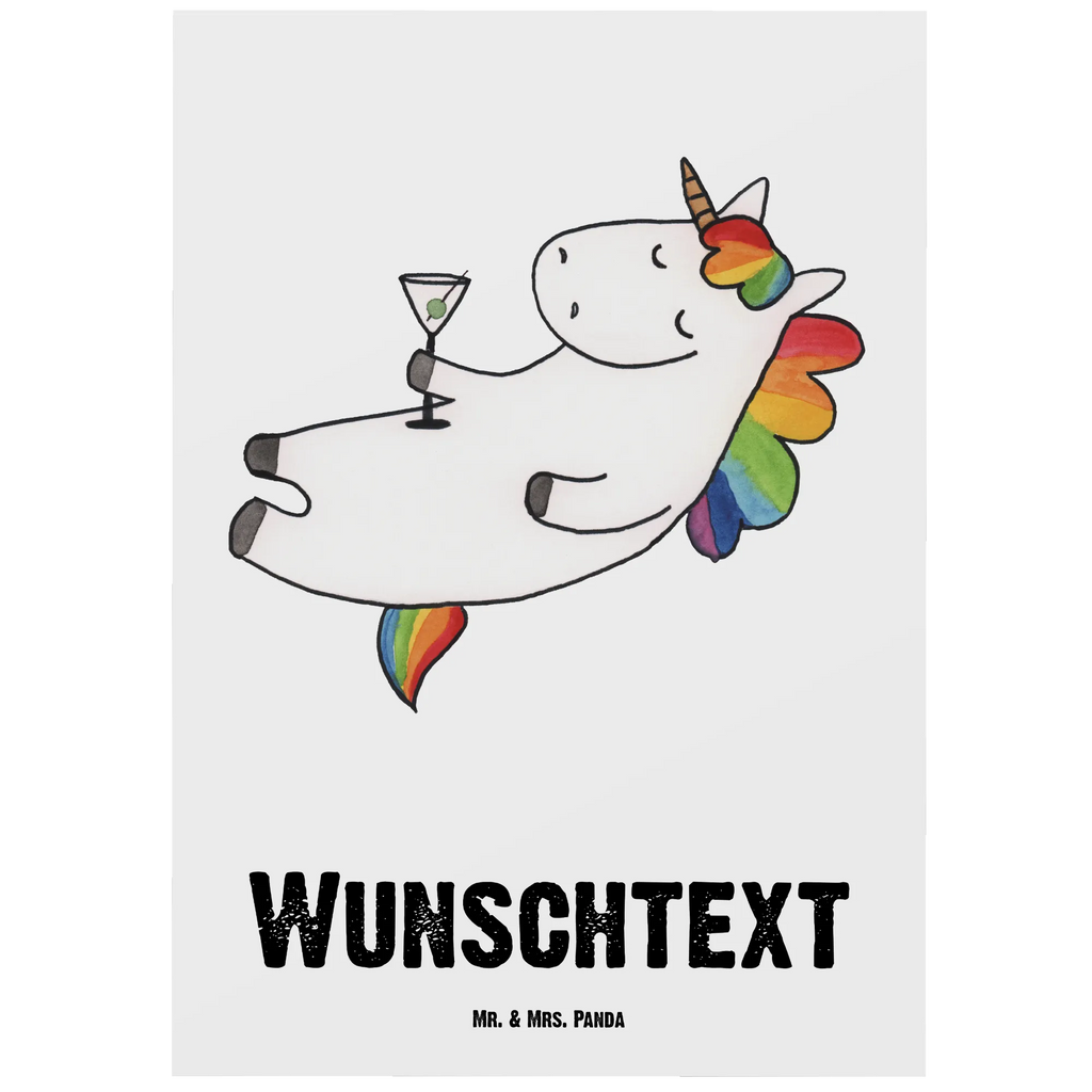 Personalisierte Postkarte Einhorn Cocktail Postkarte mit Namen, Postkarte bedrucken, Postkarte mit Wunschtext, Postkarte personalisierbar, Geschenkkarte mit Namen, Grußkarte mit Namen, Karte mit Namen, Einladung mit Namen, Ansichtskarte mit Namen, Geschenkkarte mit Wunschtext, Grußkarte mit Wunschtext, Karte mit Wunschtext, Einladung mit Wunschtext, Ansichtskarte mit Wunschtext, Einhorn, Einhörner, Einhorn Deko, Unicorn, Party, Spaß, Feiern, Caipirinha, Rum, Cuba Libre, Sekt, Freundin, Geburtstag, lustig, witzig, Spruch, Glitzer