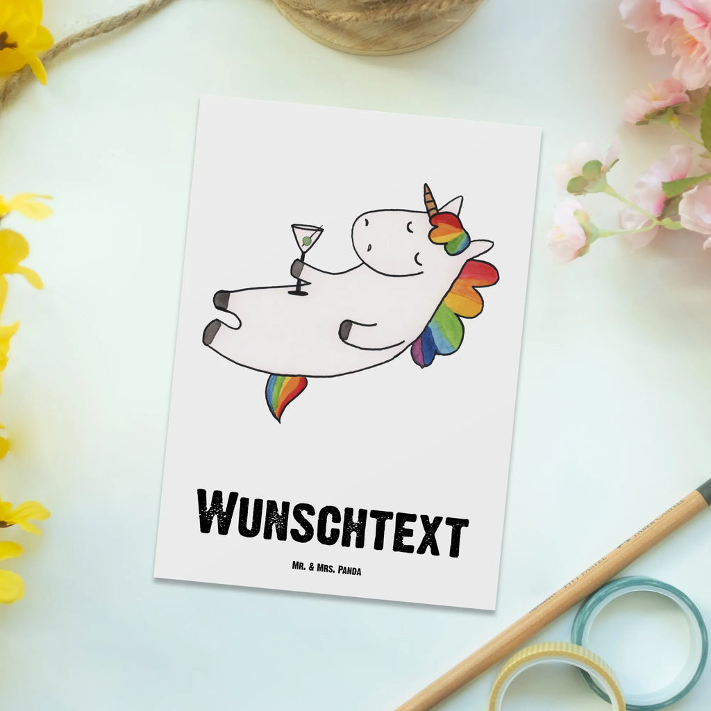 Personalisierte Postkarte Einhorn Cocktail Postkarte mit Namen, Postkarte bedrucken, Postkarte mit Wunschtext, Postkarte personalisierbar, Geschenkkarte mit Namen, Grußkarte mit Namen, Karte mit Namen, Einladung mit Namen, Ansichtskarte mit Namen, Geschenkkarte mit Wunschtext, Grußkarte mit Wunschtext, Karte mit Wunschtext, Einladung mit Wunschtext, Ansichtskarte mit Wunschtext, Einhorn, Einhörner, Einhorn Deko, Unicorn, Party, Spaß, Feiern, Caipirinha, Rum, Cuba Libre, Sekt, Freundin, Geburtstag, lustig, witzig, Spruch, Glitzer