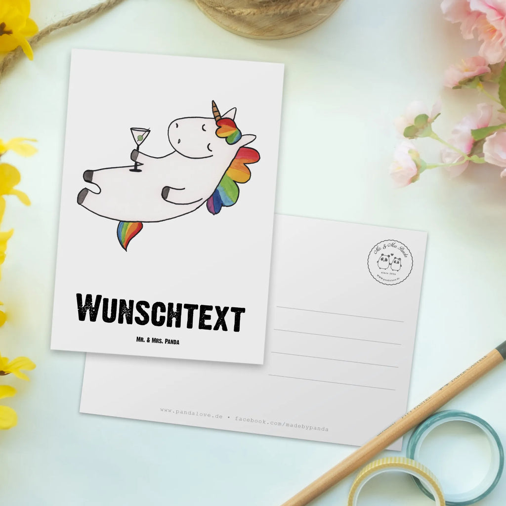 Personalisierte Postkarte Einhorn Cocktail Postkarte mit Namen, Postkarte bedrucken, Postkarte mit Wunschtext, Postkarte personalisierbar, Geschenkkarte mit Namen, Grußkarte mit Namen, Karte mit Namen, Einladung mit Namen, Ansichtskarte mit Namen, Geschenkkarte mit Wunschtext, Grußkarte mit Wunschtext, Karte mit Wunschtext, Einladung mit Wunschtext, Ansichtskarte mit Wunschtext, Einhorn, Einhörner, Einhorn Deko, Unicorn, Party, Spaß, Feiern, Caipirinha, Rum, Cuba Libre, Sekt, Freundin, Geburtstag, lustig, witzig, Spruch, Glitzer