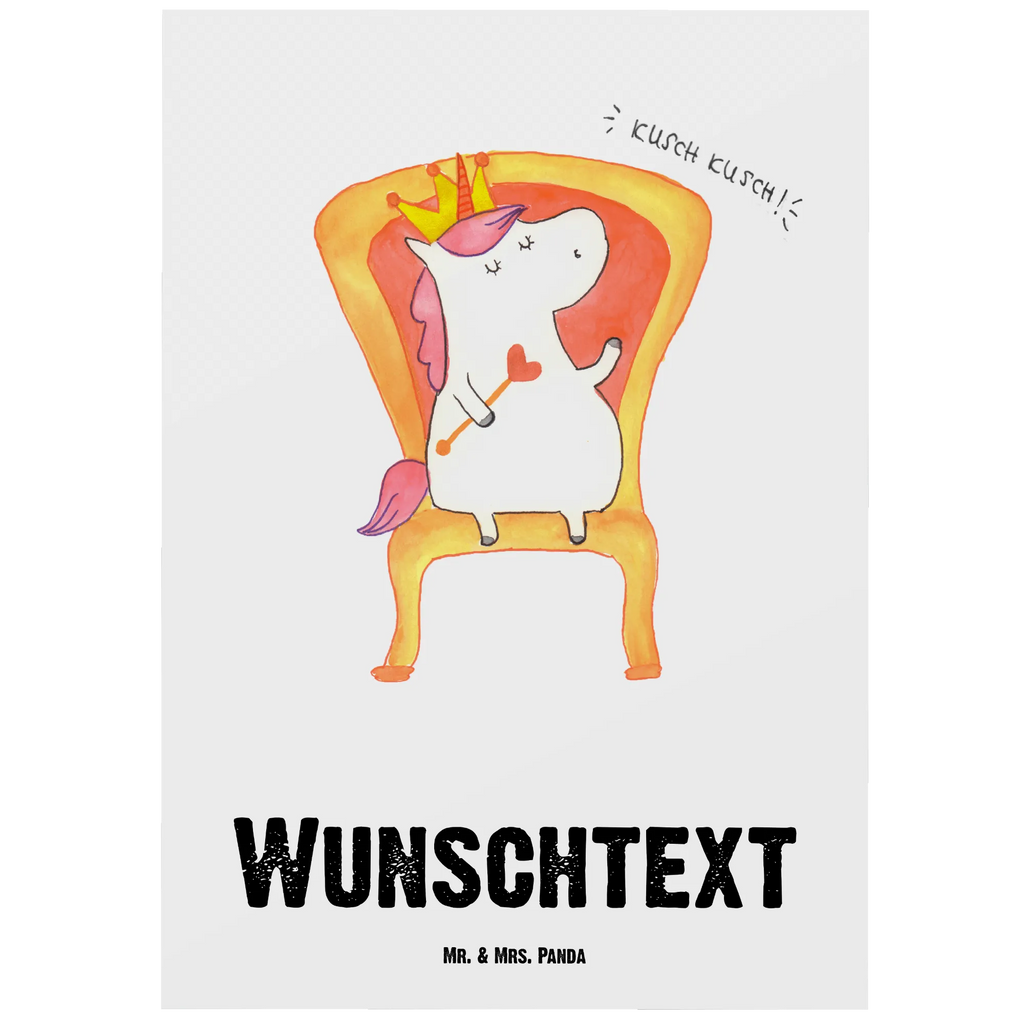 Personalisierte Postkarte Einhorn König Postkarte mit Namen, Postkarte bedrucken, Postkarte mit Wunschtext, Postkarte personalisierbar, Geschenkkarte mit Namen, Grußkarte mit Namen, Karte mit Namen, Einladung mit Namen, Ansichtskarte mit Namen, Geschenkkarte mit Wunschtext, Grußkarte mit Wunschtext, Karte mit Wunschtext, Einladung mit Wunschtext, Ansichtskarte mit Wunschtext, Einhorn, Einhörner, Einhorn Deko, Unicorn, König, Präsident, Bundeskanzler, Herrscher, Kaiser, Prinzessin, Krone