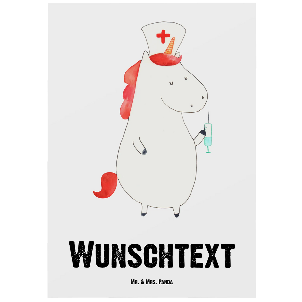 Personalisierte Postkarte Einhorn Krankenschwester Postkarte mit Namen, Postkarte bedrucken, Postkarte mit Wunschtext, Postkarte personalisierbar, Geschenkkarte mit Namen, Grußkarte mit Namen, Karte mit Namen, Einladung mit Namen, Ansichtskarte mit Namen, Geschenkkarte mit Wunschtext, Grußkarte mit Wunschtext, Karte mit Wunschtext, Einladung mit Wunschtext, Ansichtskarte mit Wunschtext, Einhorn, Einhörner, Einhorn Deko, Unicorn, Krankenschwester Geschenk, Krankenpfleger Geschenk, Krankenpflegerin, Krankenschwester Dankeschön, Krankenhaus, Ärztin Geschenk