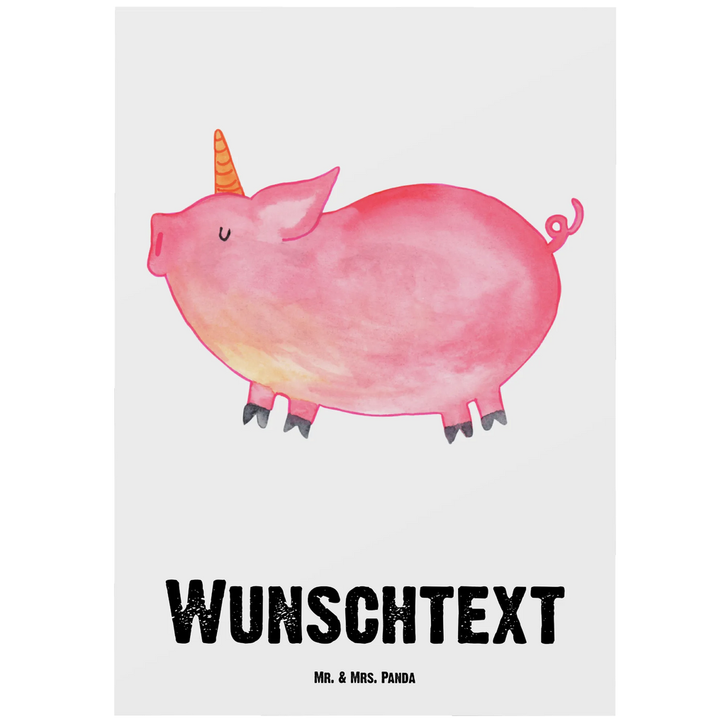 Personalisierte Postkarte Einhorn Schwein Postkarte mit Namen, Postkarte bedrucken, Postkarte mit Wunschtext, Postkarte personalisierbar, Geschenkkarte mit Namen, Grußkarte mit Namen, Karte mit Namen, Einladung mit Namen, Ansichtskarte mit Namen, Geschenkkarte mit Wunschtext, Grußkarte mit Wunschtext, Karte mit Wunschtext, Einladung mit Wunschtext, Ansichtskarte mit Wunschtext, Einhorn, Einhörner, Einhorn Deko, Unicorn, Party, Spaß, Schwein, Schweinhorn, Bauer, witzig. lustig, Spruch, geschenk, Pig, Piggy, funny, english, englisch