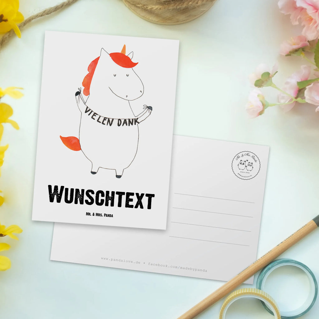 Personalisierte Postkarte Einhorn Vielen Dank Postkarte mit Namen, Postkarte bedrucken, Postkarte mit Wunschtext, Postkarte personalisierbar, Geschenkkarte mit Namen, Grußkarte mit Namen, Karte mit Namen, Einladung mit Namen, Ansichtskarte mit Namen, Geschenkkarte mit Wunschtext, Grußkarte mit Wunschtext, Karte mit Wunschtext, Einladung mit Wunschtext, Ansichtskarte mit Wunschtext, Einhorn, Einhörner, Einhorn Deko, Pegasus, Unicorn, Danke, vielen Dank, Dankeschön, Danksagung