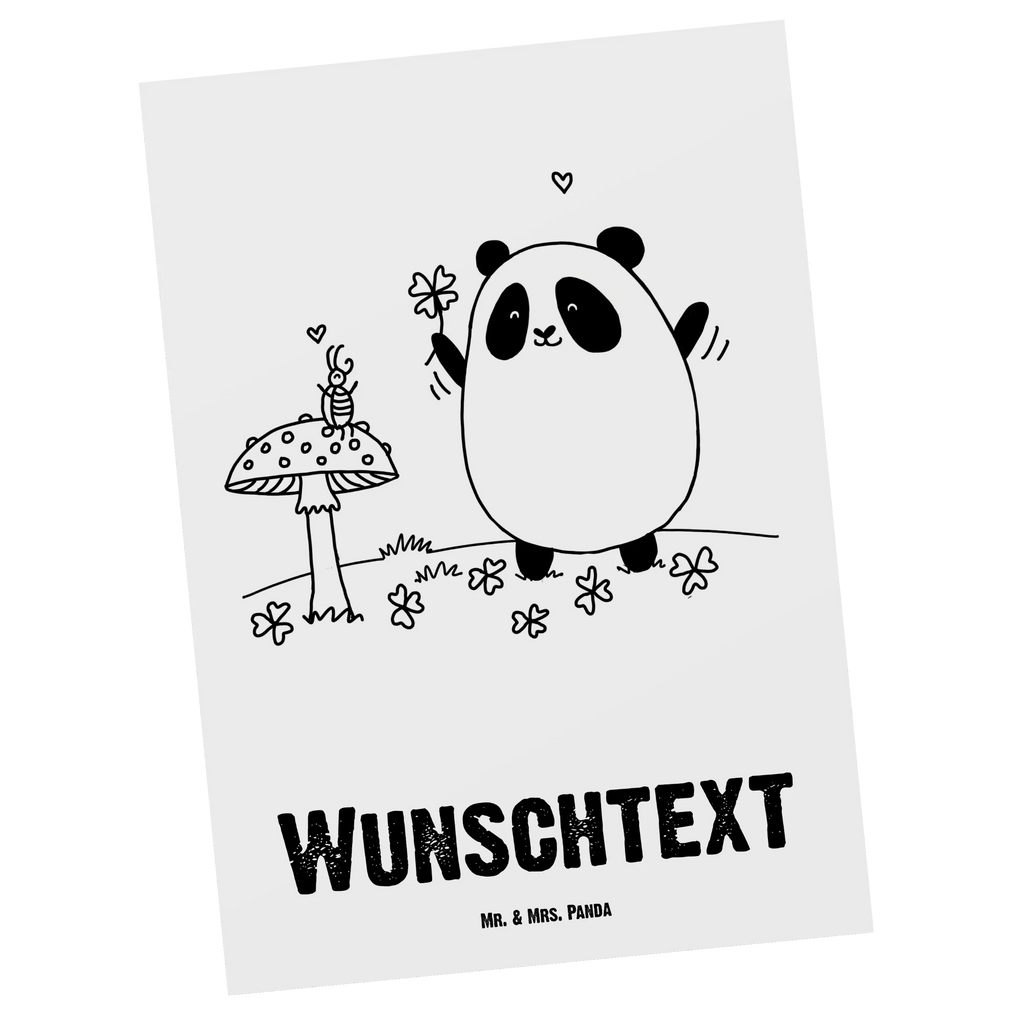 Personalisierte Postkarte Panda Glück Postkarte mit Namen, Postkarte bedrucken, Postkarte mit Wunschtext, Postkarte personalisierbar, Geschenkkarte mit Namen, Grußkarte mit Namen, Karte mit Namen, Einladung mit Namen, Ansichtskarte mit Namen, Geschenkkarte mit Wunschtext, Grußkarte mit Wunschtext, Karte mit Wunschtext, Einladung mit Wunschtext, Ansichtskarte mit Wunschtext