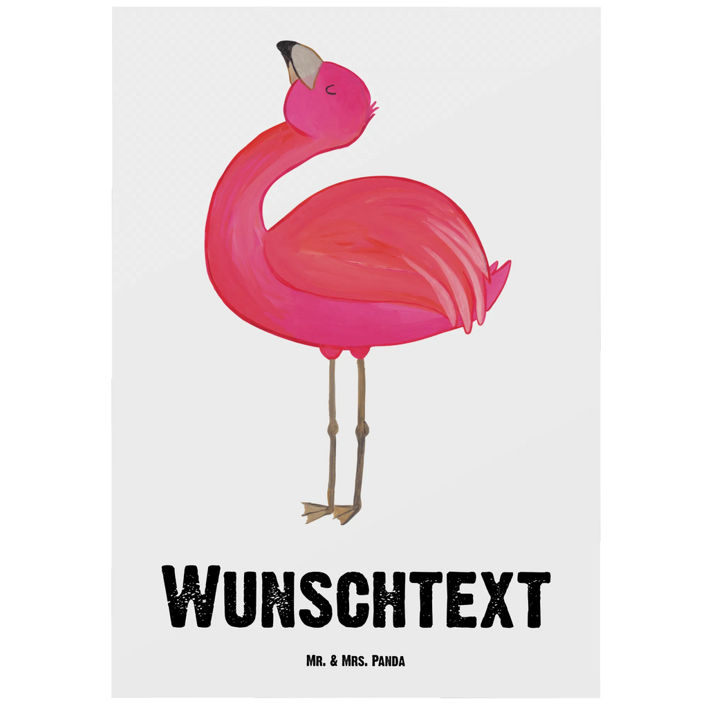 Personalisierte Postkarte Flamingo stolz Postkarte mit Namen, Postkarte bedrucken, Postkarte mit Wunschtext, Postkarte personalisierbar, Geschenkkarte mit Namen, Grußkarte mit Namen, Karte mit Namen, Einladung mit Namen, Ansichtskarte mit Namen, Geschenkkarte mit Wunschtext, Grußkarte mit Wunschtext, Karte mit Wunschtext, Einladung mit Wunschtext, Ansichtskarte mit Wunschtext, Flamingo, stolz, Freude, Selbstliebe, Selbstakzeptanz, Freundin, beste Freundin, Tochter, Mama, Schwester