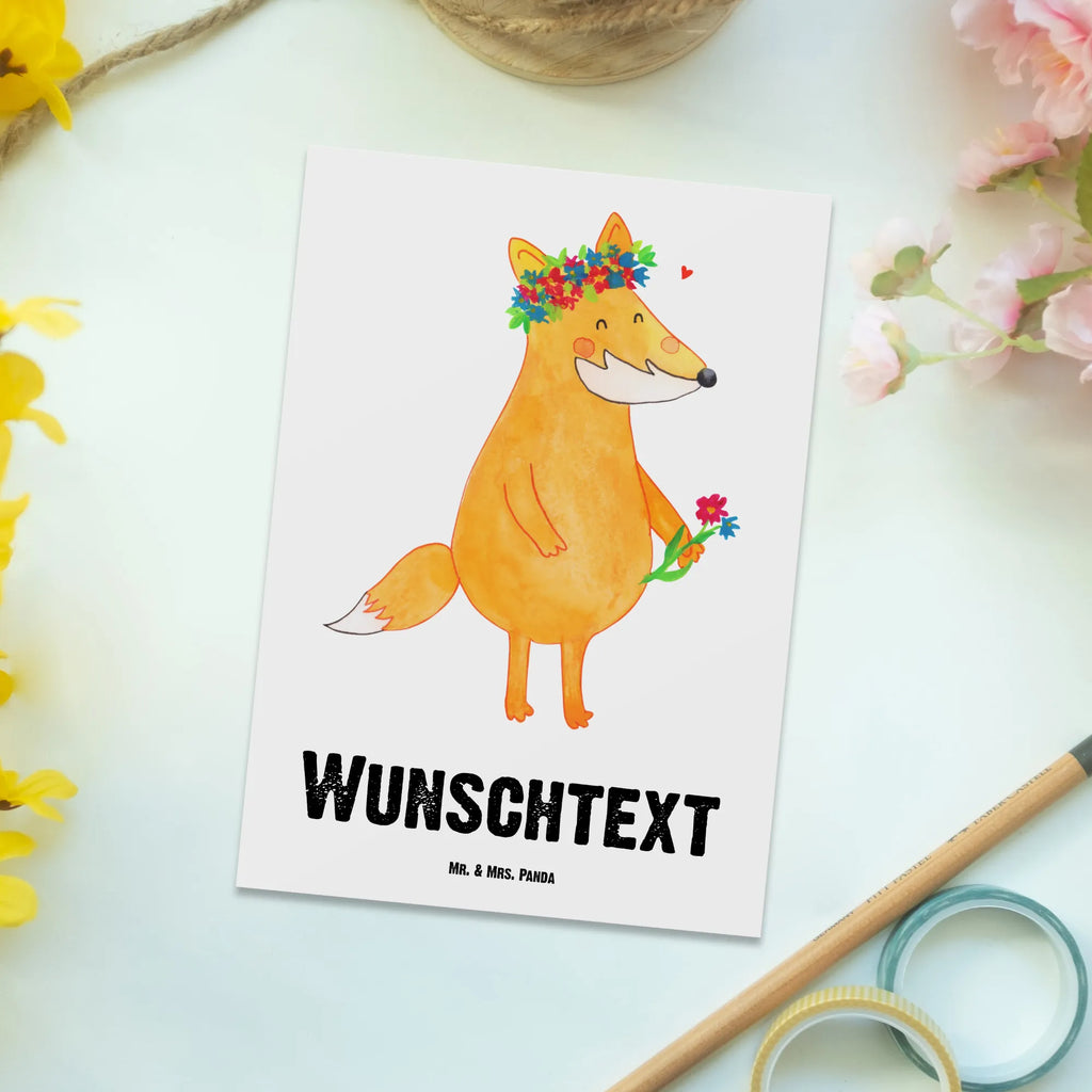 Personalisierte Postkarte Fuchs Blumenliebe Postkarte mit Namen, Postkarte bedrucken, Postkarte mit Wunschtext, Postkarte personalisierbar, Geschenkkarte mit Namen, Grußkarte mit Namen, Karte mit Namen, Einladung mit Namen, Ansichtskarte mit Namen, Geschenkkarte mit Wunschtext, Grußkarte mit Wunschtext, Karte mit Wunschtext, Einladung mit Wunschtext, Ansichtskarte mit Wunschtext, Fuchs, Füchse, Fox, Liebe, Freundin, Fuchsmädchen, Blumenmädchen, Freundinnen, Liebesbeweis, Blume, Blumen, Motivation, Freude, ich, mich, Selbstliebe