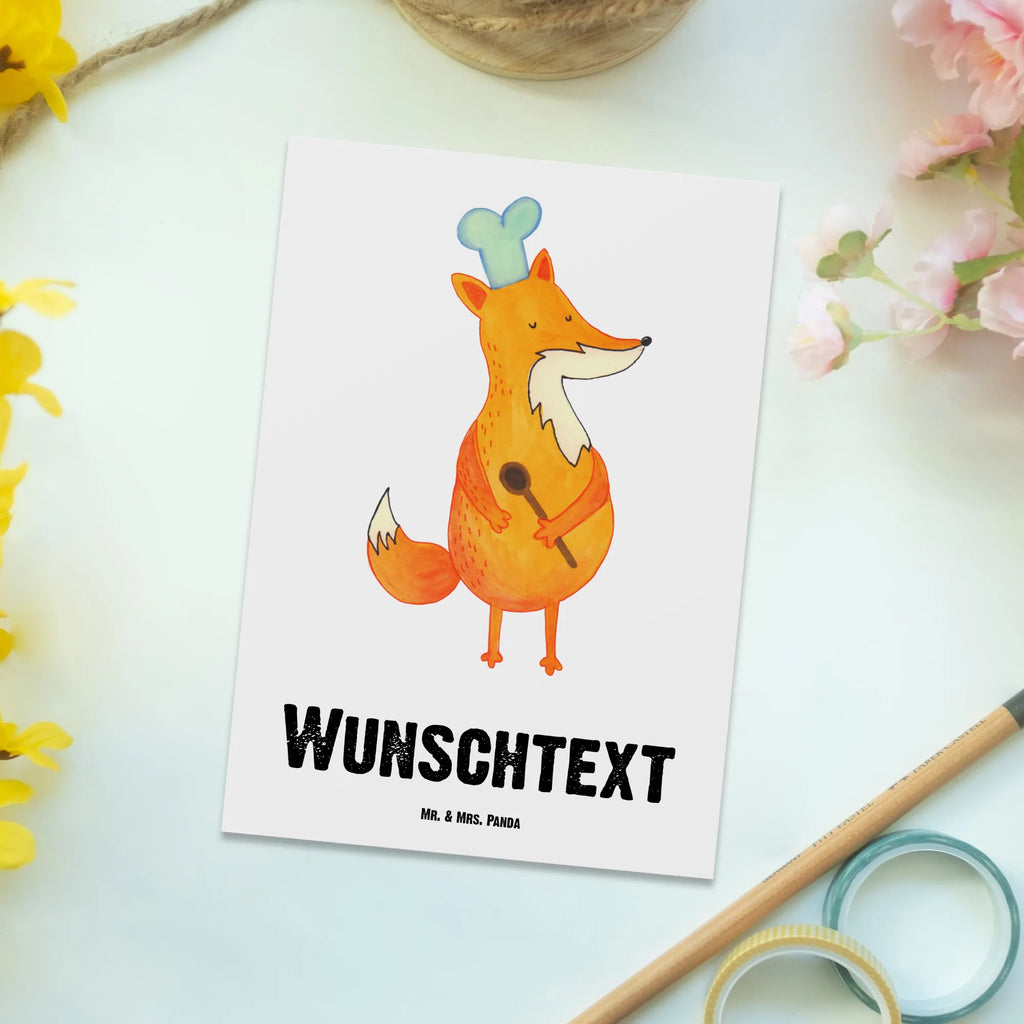 Personalisierte Postkarte Fuchs Koch Postkarte mit Namen, Postkarte bedrucken, Postkarte mit Wunschtext, Postkarte personalisierbar, Geschenkkarte mit Namen, Grußkarte mit Namen, Karte mit Namen, Einladung mit Namen, Ansichtskarte mit Namen, Geschenkkarte mit Wunschtext, Grußkarte mit Wunschtext, Karte mit Wunschtext, Einladung mit Wunschtext, Ansichtskarte mit Wunschtext, Fuchs, Füchse, Koch Geschenk, Küche Spruch, Küche Deko, Köche, Bäcker, Party Spruch, Spruch lustig, witzig