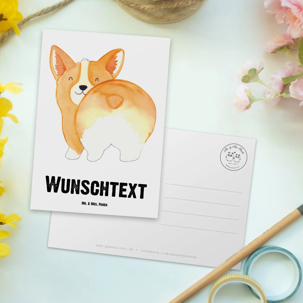 Personalisierte Postkarte Corgie Po Postkarte mit Namen, Postkarte bedrucken, Postkarte mit Wunschtext, Postkarte personalisierbar, Geschenkkarte mit Namen, Grußkarte mit Namen, Karte mit Namen, Einladung mit Namen, Ansichtskarte mit Namen, Geschenkkarte mit Wunschtext, Grußkarte mit Wunschtext, Karte mit Wunschtext, Einladung mit Wunschtext, Ansichtskarte mit Wunschtext, Hund, Hundemotiv, Haustier, Hunderasse, Tierliebhaber, Hundebesitzer, Sprüche, Corgie, Hundeliebe, Motivation, Selbstliebe, Spruch