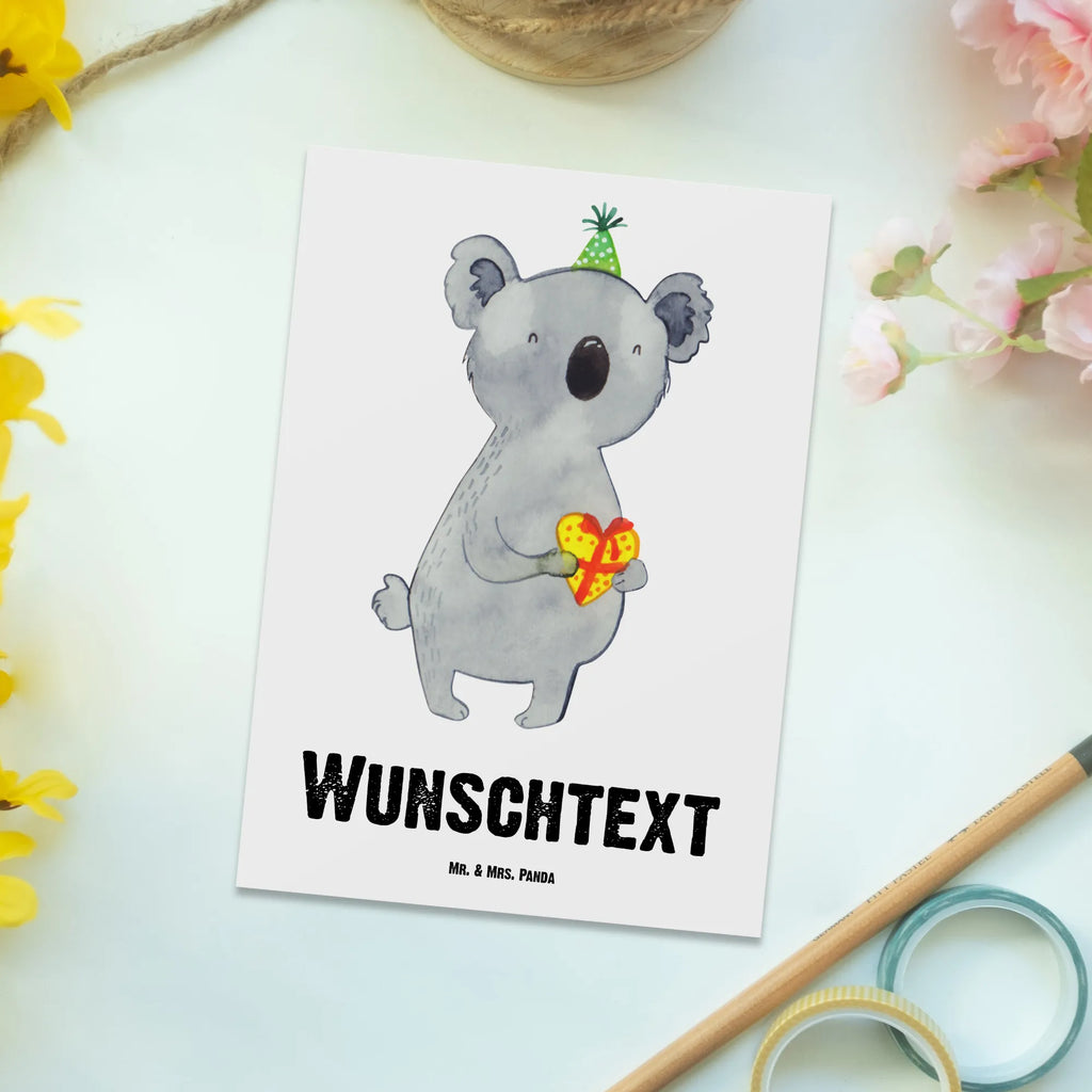 Personalisierte Postkarte Koala Geschenk Postkarte mit Namen, Postkarte bedrucken, Postkarte mit Wunschtext, Postkarte personalisierbar, Geschenkkarte mit Namen, Grußkarte mit Namen, Karte mit Namen, Einladung mit Namen, Ansichtskarte mit Namen, Geschenkkarte mit Wunschtext, Grußkarte mit Wunschtext, Karte mit Wunschtext, Einladung mit Wunschtext, Ansichtskarte mit Wunschtext, Koala, Koalabär, Geschenk, Geburtstag, Party