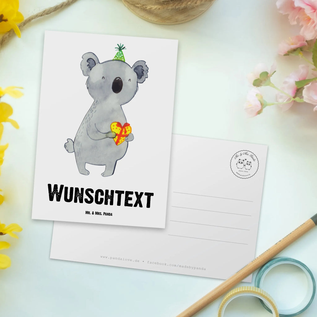 Personalisierte Postkarte Koala Geschenk Postkarte mit Namen, Postkarte bedrucken, Postkarte mit Wunschtext, Postkarte personalisierbar, Geschenkkarte mit Namen, Grußkarte mit Namen, Karte mit Namen, Einladung mit Namen, Ansichtskarte mit Namen, Geschenkkarte mit Wunschtext, Grußkarte mit Wunschtext, Karte mit Wunschtext, Einladung mit Wunschtext, Ansichtskarte mit Wunschtext, Koala, Koalabär, Geschenk, Geburtstag, Party