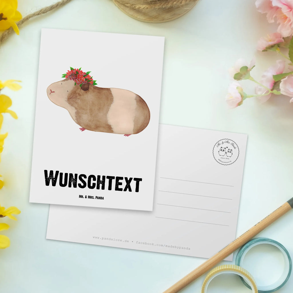 Personalisierte Postkarte Meerschweinchen weise Postkarte mit Namen, Postkarte bedrucken, Postkarte mit Wunschtext, Postkarte personalisierbar, Geschenkkarte mit Namen, Grußkarte mit Namen, Karte mit Namen, Einladung mit Namen, Ansichtskarte mit Namen, Geschenkkarte mit Wunschtext, Grußkarte mit Wunschtext, Karte mit Wunschtext, Einladung mit Wunschtext, Ansichtskarte mit Wunschtext, Tiermotive, Gute Laune, lustige Sprüche, Tiere, Meerschweinchen, Meerie, Meeries, Wunder, Blumenkind, Realität, Spruch, Weisheit, Motivation, Wunderland