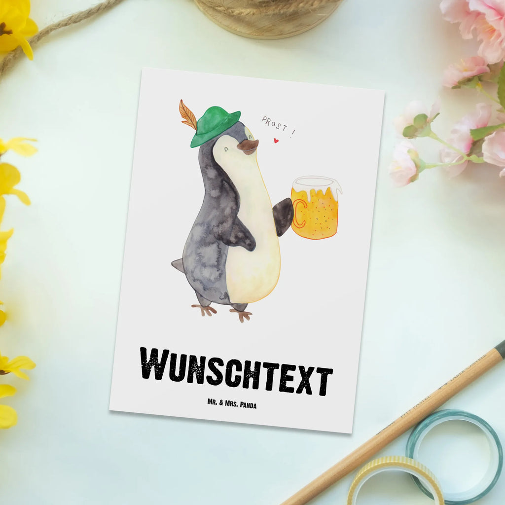 Personalisierte Postkarte Pinguin Bier Postkarte mit Namen, Postkarte bedrucken, Postkarte mit Wunschtext, Postkarte personalisierbar, Geschenkkarte mit Namen, Grußkarte mit Namen, Karte mit Namen, Einladung mit Namen, Ansichtskarte mit Namen, Geschenkkarte mit Wunschtext, Grußkarte mit Wunschtext, Karte mit Wunschtext, Einladung mit Wunschtext, Ansichtskarte mit Wunschtext, Pinguin, Pinguine, Bier, Oktoberfest