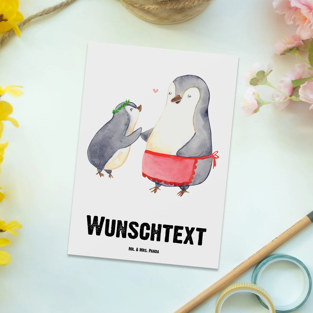 Personalisierte Postkarte Pinguin mit Kind Postkarte mit Namen, Postkarte bedrucken, Postkarte mit Wunschtext, Postkarte personalisierbar, Geschenkkarte mit Namen, Grußkarte mit Namen, Karte mit Namen, Einladung mit Namen, Ansichtskarte mit Namen, Geschenkkarte mit Wunschtext, Grußkarte mit Wunschtext, Karte mit Wunschtext, Einladung mit Wunschtext, Ansichtskarte mit Wunschtext, Familie, Vatertag, Muttertag, Bruder, Schwester, Mama, Papa, Oma, Opa, Geschenk, Mami, Mutti, Mutter, Geburststag