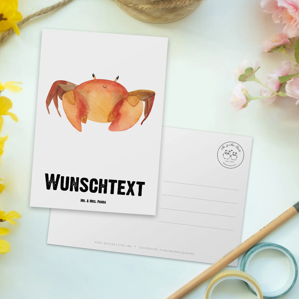 Personalisierte Postkarte Sternzeichen Krebs Postkarte mit Namen, Postkarte bedrucken, Postkarte mit Wunschtext, Postkarte personalisierbar, Geschenkkarte mit Namen, Grußkarte mit Namen, Karte mit Namen, Einladung mit Namen, Ansichtskarte mit Namen, Geschenkkarte mit Wunschtext, Grußkarte mit Wunschtext, Karte mit Wunschtext, Einladung mit Wunschtext, Ansichtskarte mit Wunschtext, Tierkreiszeichen, Sternzeichen, Horoskop, Astrologie, Aszendent, Krebse, Krebs Geschenk, Krebs Sternzeichen, Geschenk Juni, Geschenk Juli, Geburtstag Juni, Geburtstag Juli, Krabbe, Meerestier, Geschenk Meer