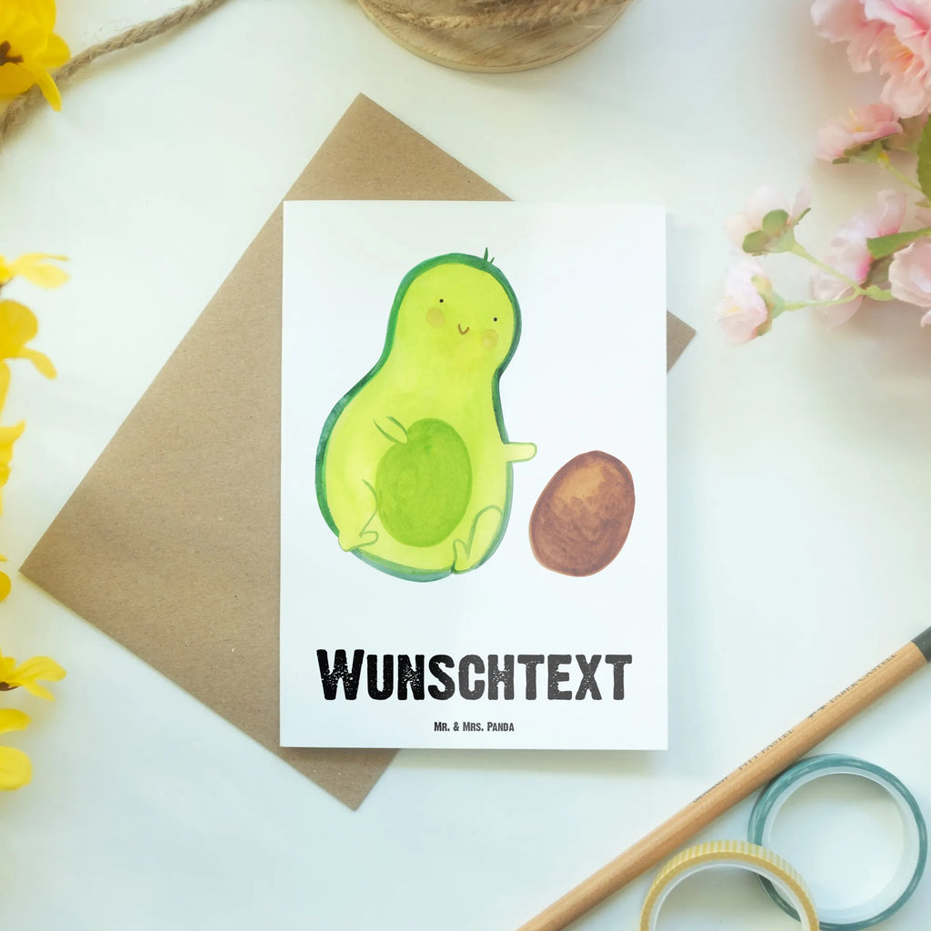 Personalisierte Grußkarte Avocado rollt Kern Personalisierte Grußkarte, Personalisiertere Klappkarte, Personalisierte Einladungskarte, Personalisierte Glückwunschkarte, Personalisierte Hochzeitskarte, Personalisierte Geburtstagskarte, Grußkarte mit Namen, Grußkarte selber drucken, Grußkarte selbst gestalten, Grußkarte mit persönlichen Nachrichten, Grußkarte als Geldgeschenk, Grußkarten personalisiert, Personalisierte Karte, Avocado, Veggie, Vegan, Gesund, Avocados, Schwanger, Geburt, Geburtstag, Säugling, Kind, erstes Kind, zur Geburt, Schwangerschaft, Babyparty, Baby, große Liebe, Liebe, Love